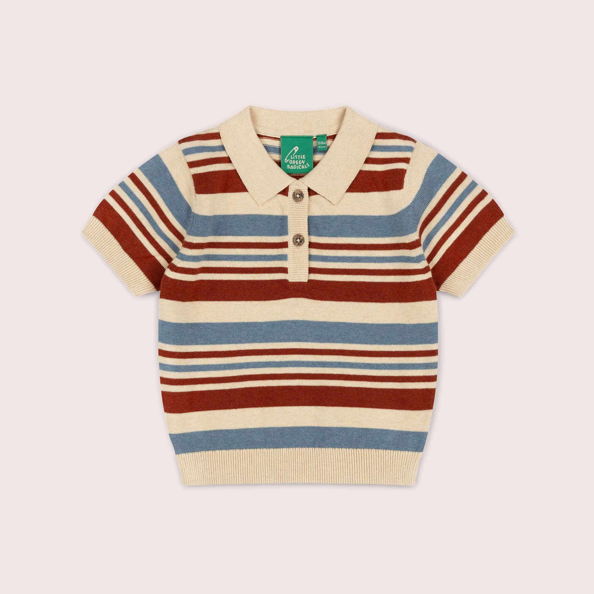 Nautical Striped Short Sleeve Knitted Top Multi / 7-8y