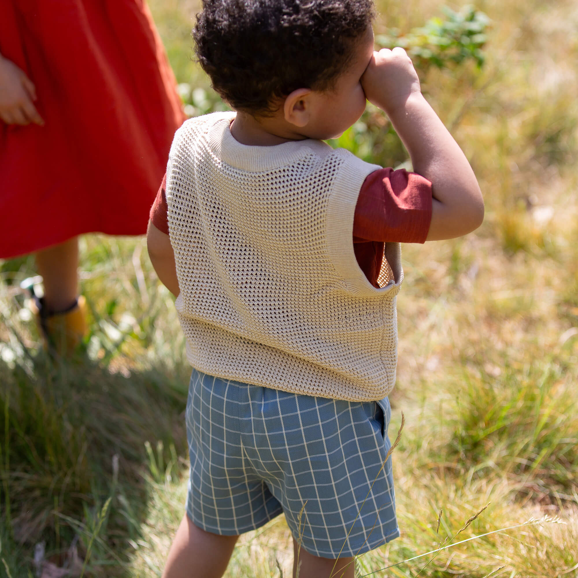 Rainbow Applique Knitted Pullover Oatmeal / 7-8y