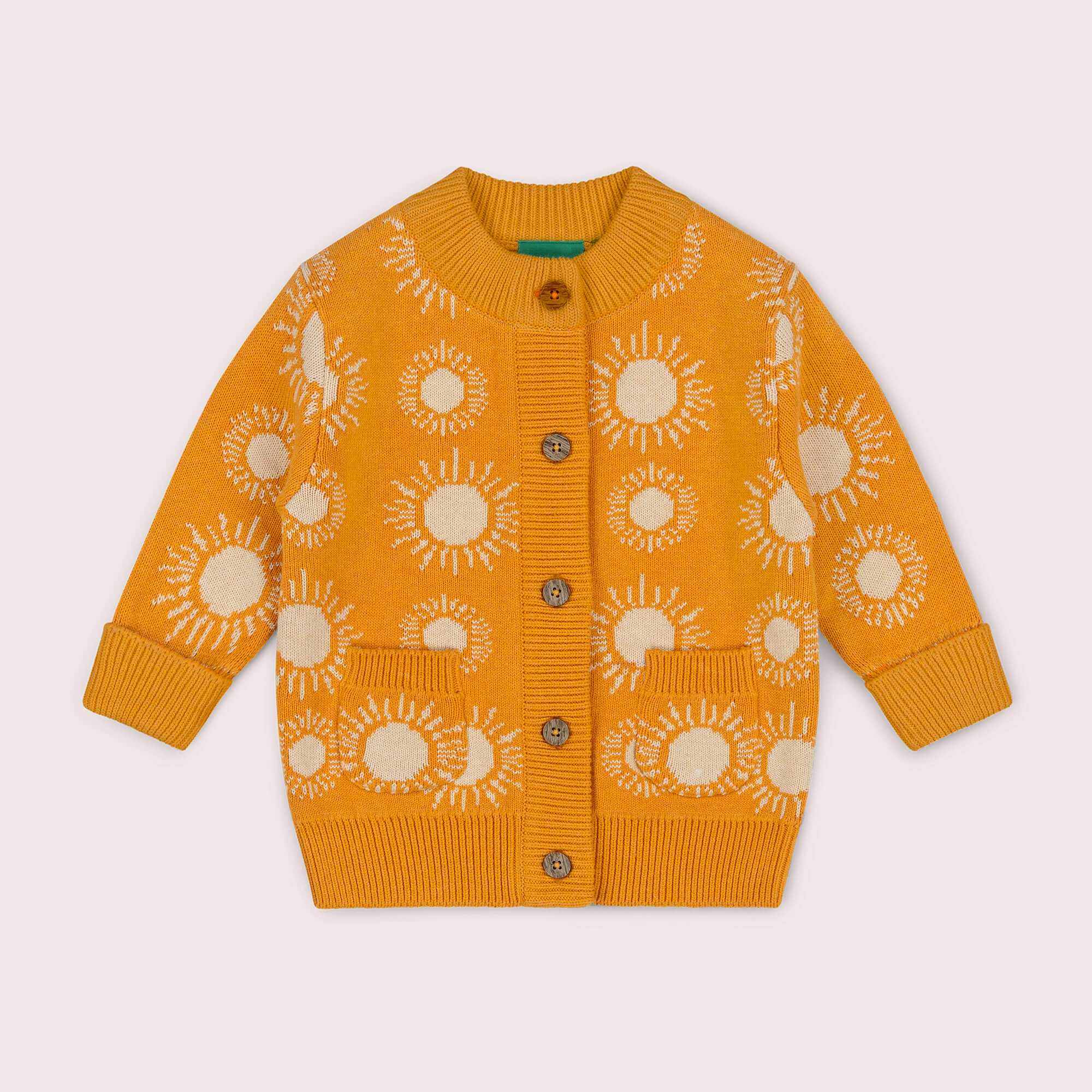 Sunshine Knitted Cardigan Gold / 7-8y