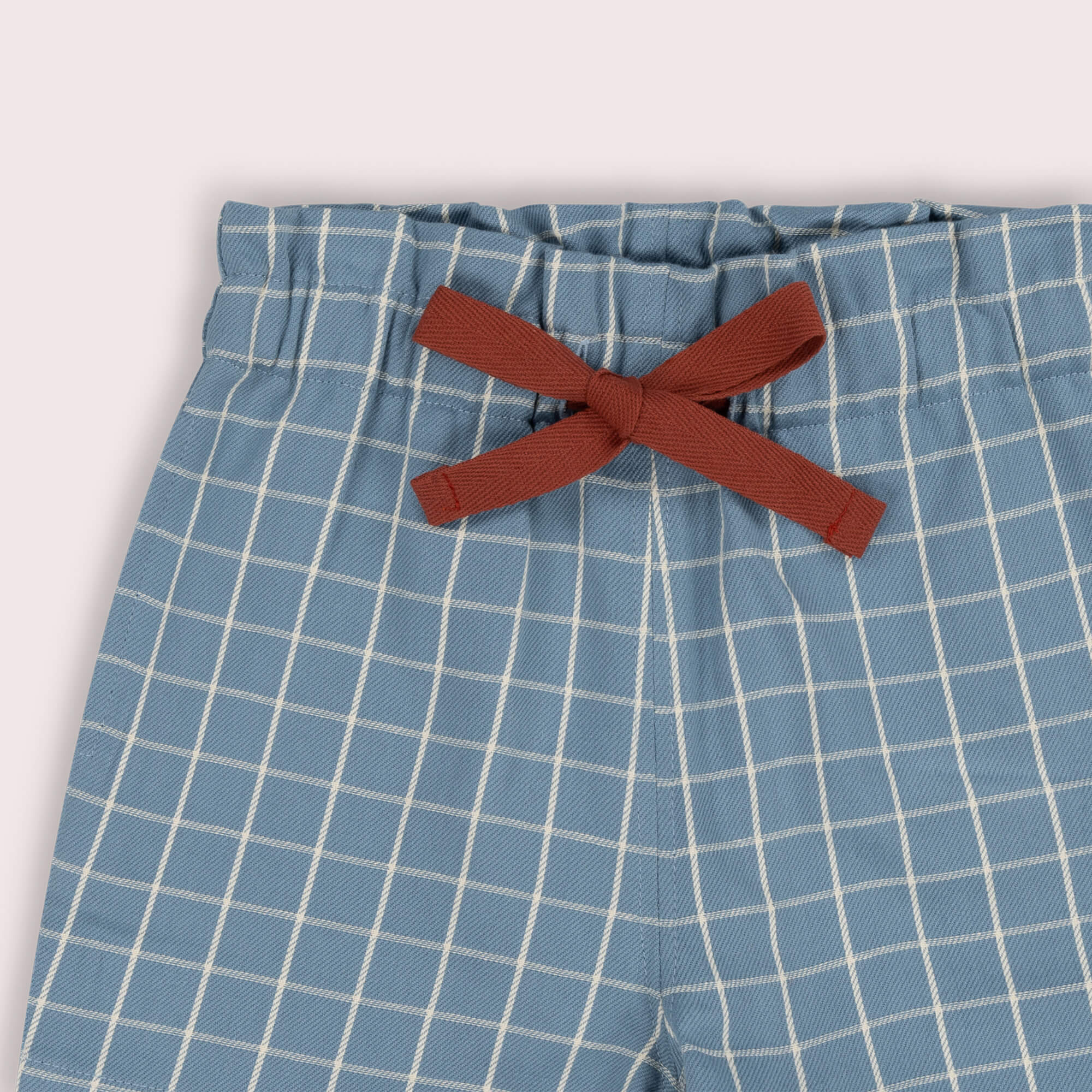 Lake Blue Check By The Sea Shorts Blue / 7-8y