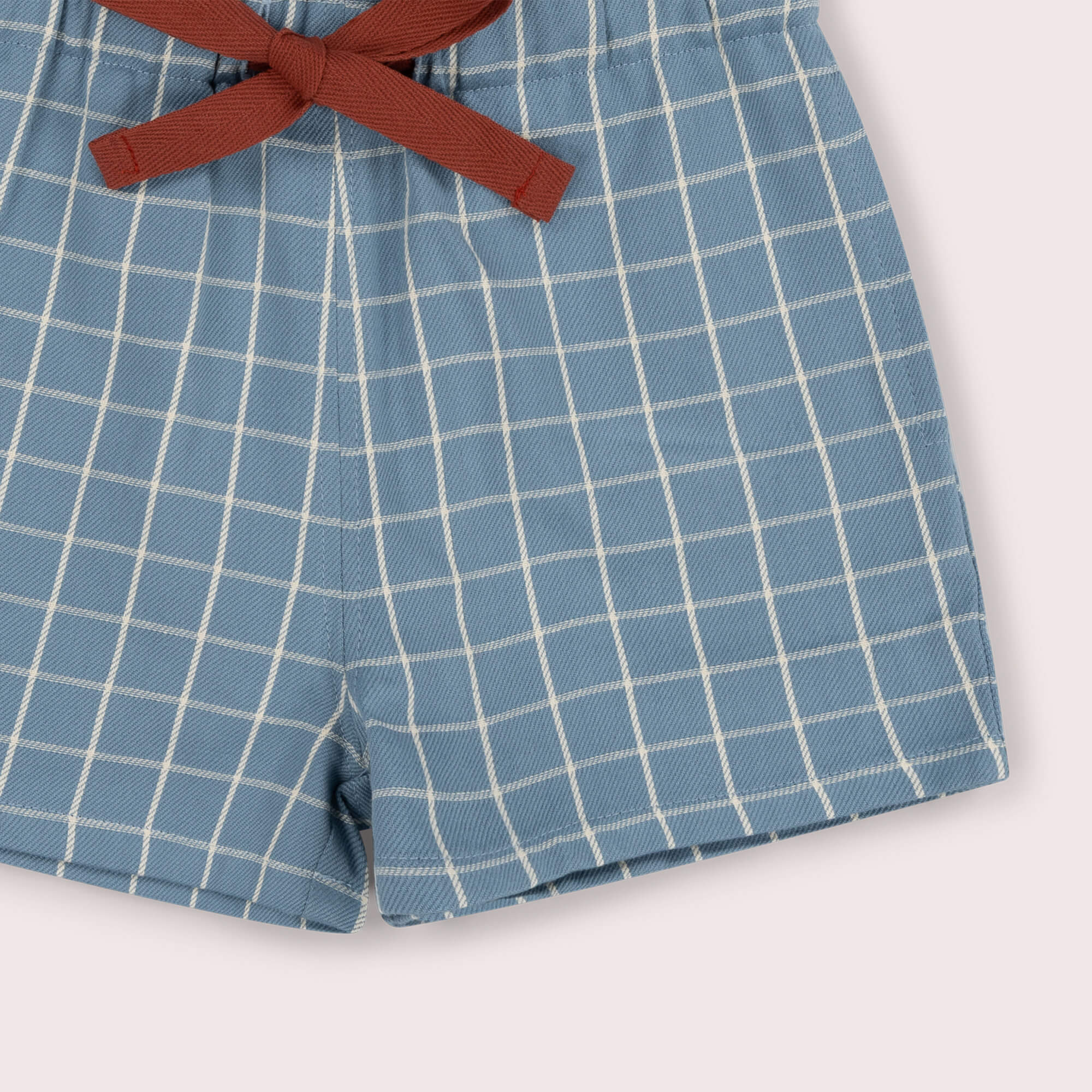 Lake Blue Check By The Sea Shorts Blue / 7-8y