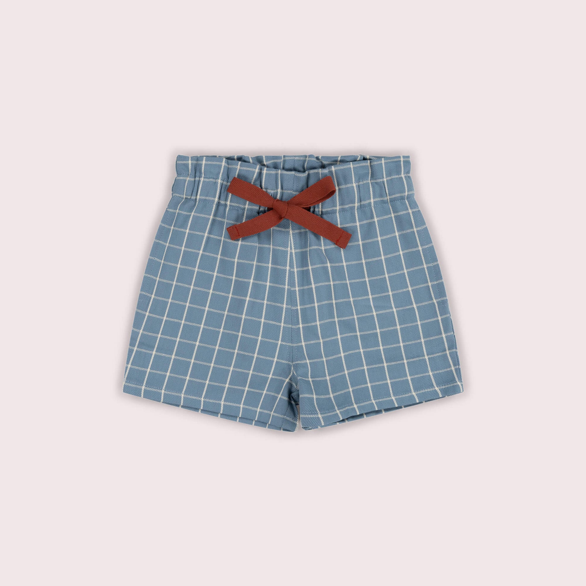 Lake Blue Check By The Sea Shorts Blue / 7-8y
