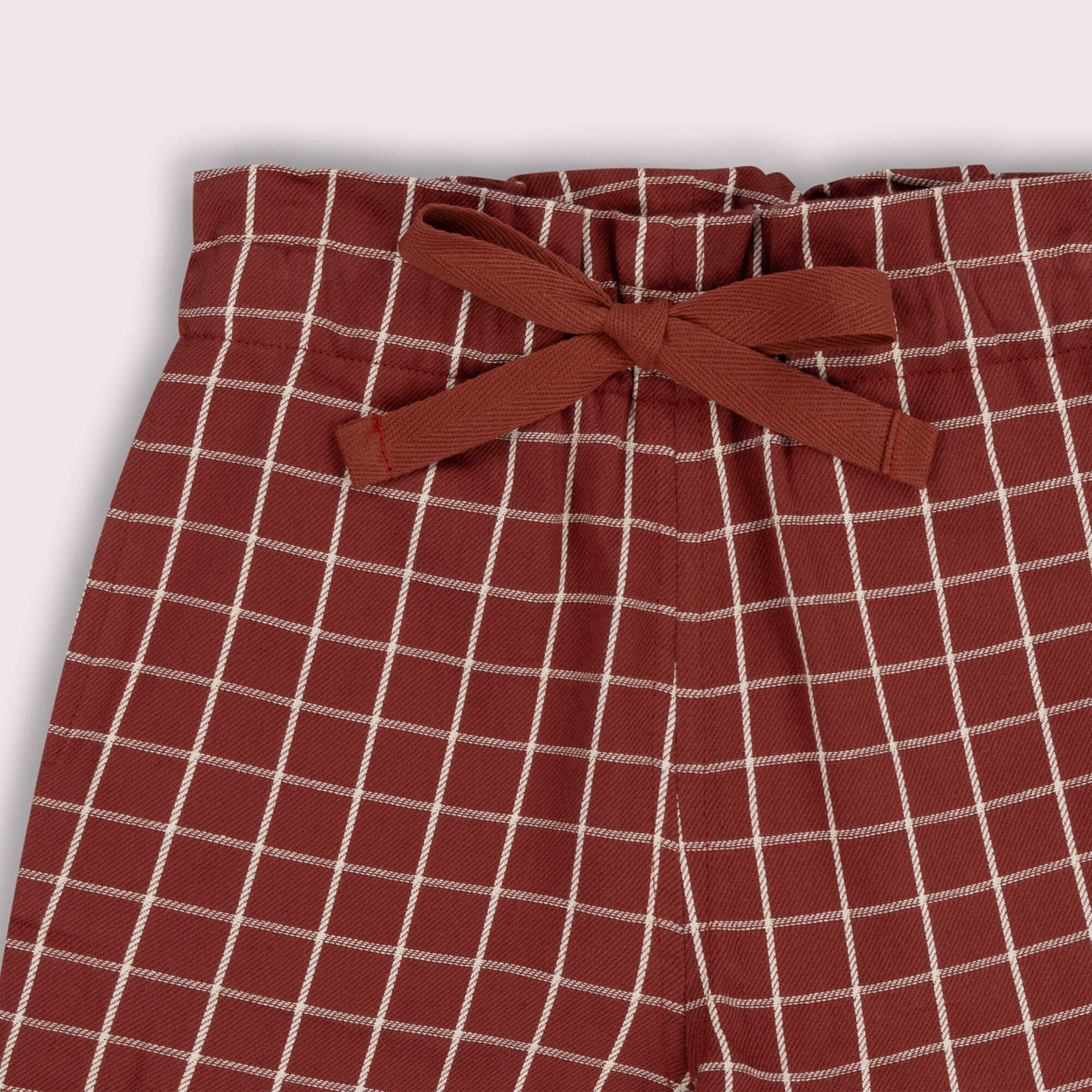 Ginger Check By The Sea Shorts Orange / 7-8y