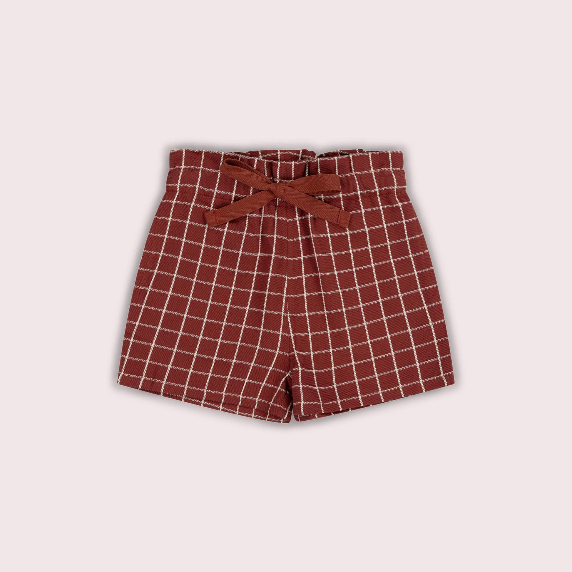 Ginger Check By The Sea Shorts Orange / 7-8y