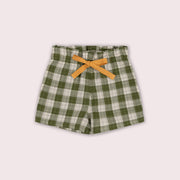 Chive Green Check By The Sea Shorts Green / 7-8y