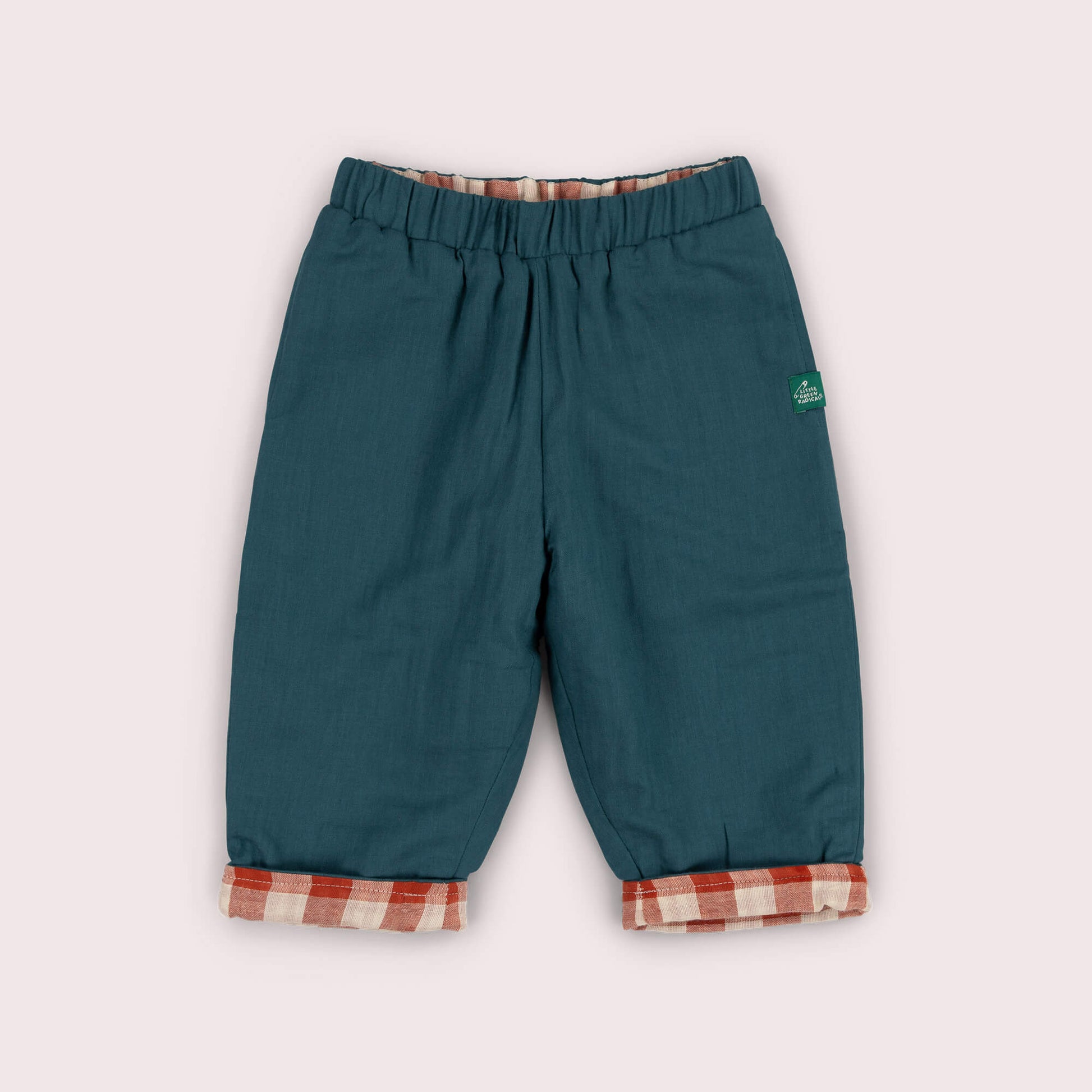 Atlantic Blue Reversible Pull On Trousers Blue / 7-8y