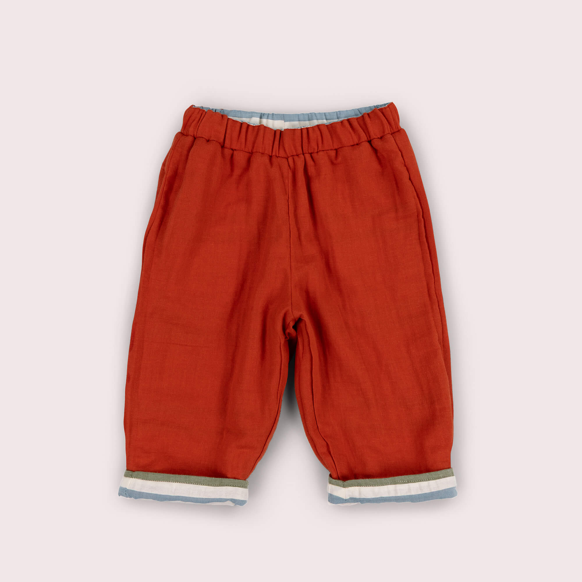 Rainbow Days Striped Reversible Pull On Trousers Multi / 7-8y