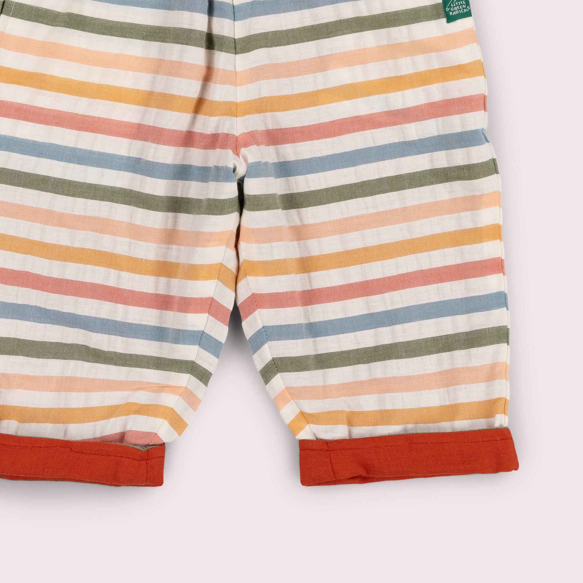 Rainbow Days Striped Reversible Pull On Trousers Multi / 7-8y