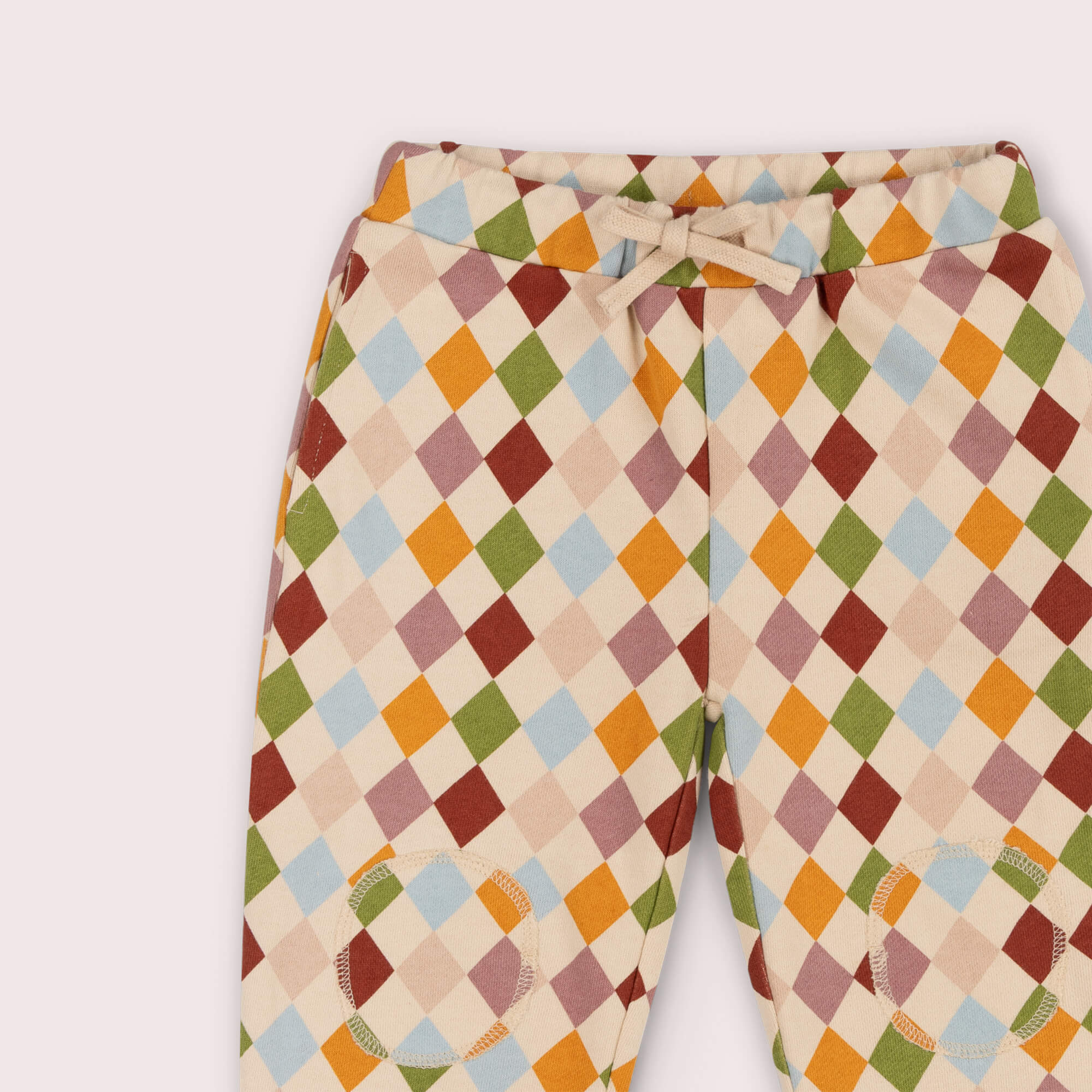Diamond Check Organic Cosy Joggers Multi / 7-8y