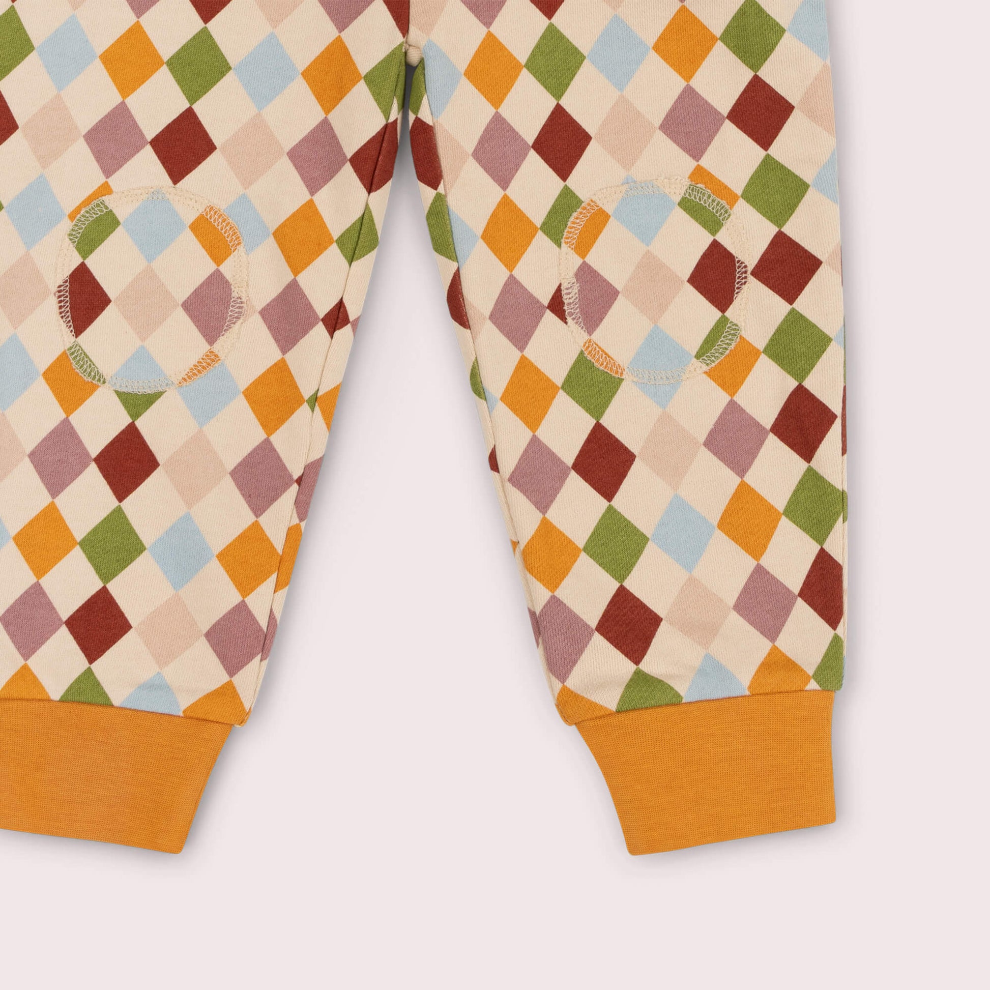 Diamond Check Organic Cosy Joggers Multi / 7-8y