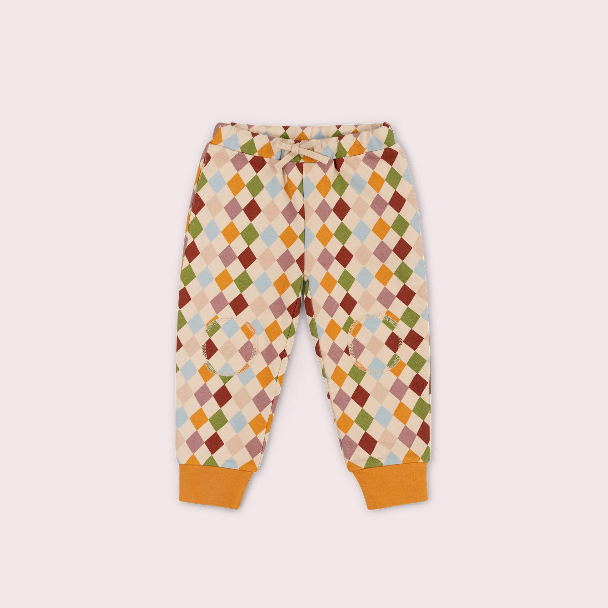 Diamond Check Organic Cosy Joggers Multi / 7-8y