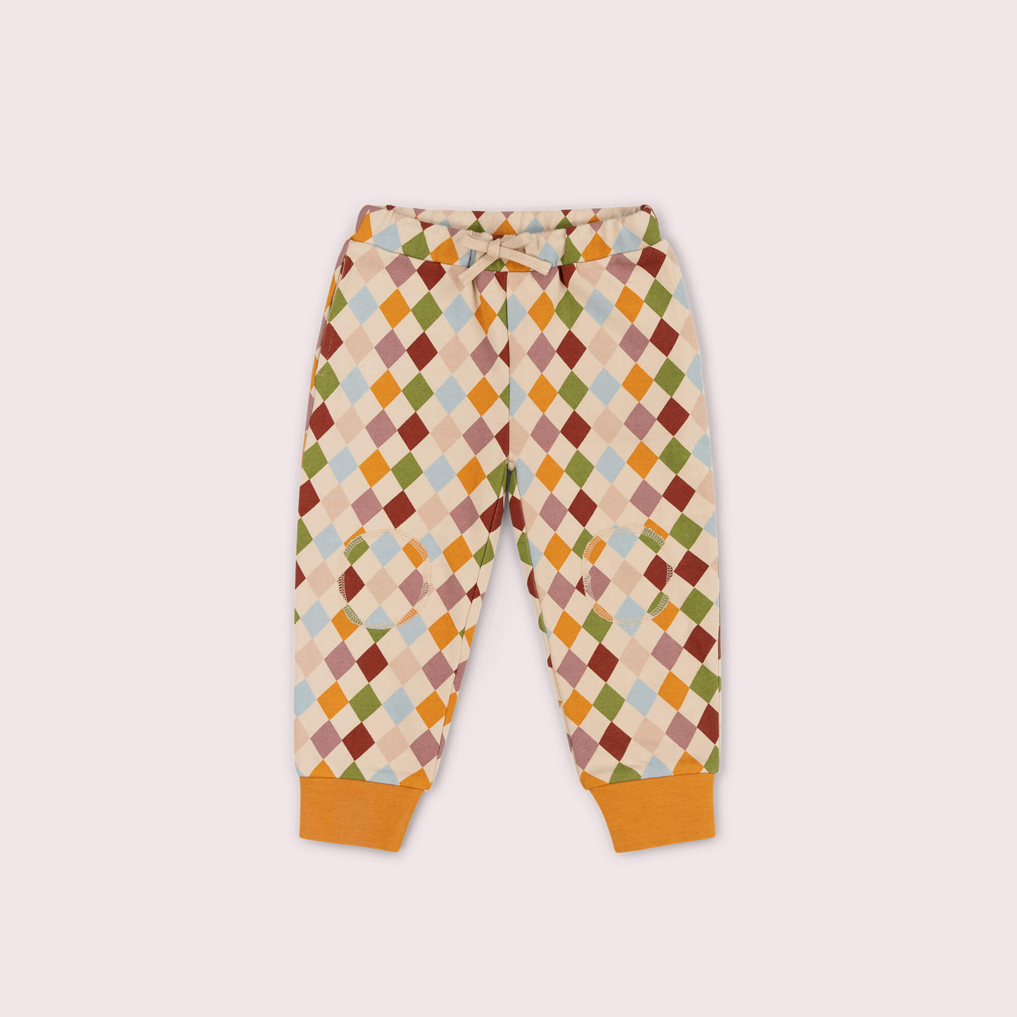 Diamond Check Organic Cosy Joggers Multi / 7-8y