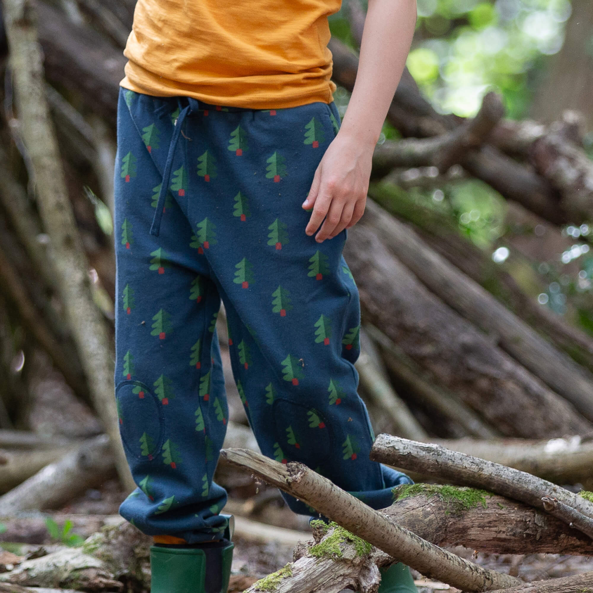Green Wood Organic Cosy Joggers Green / 7-8y