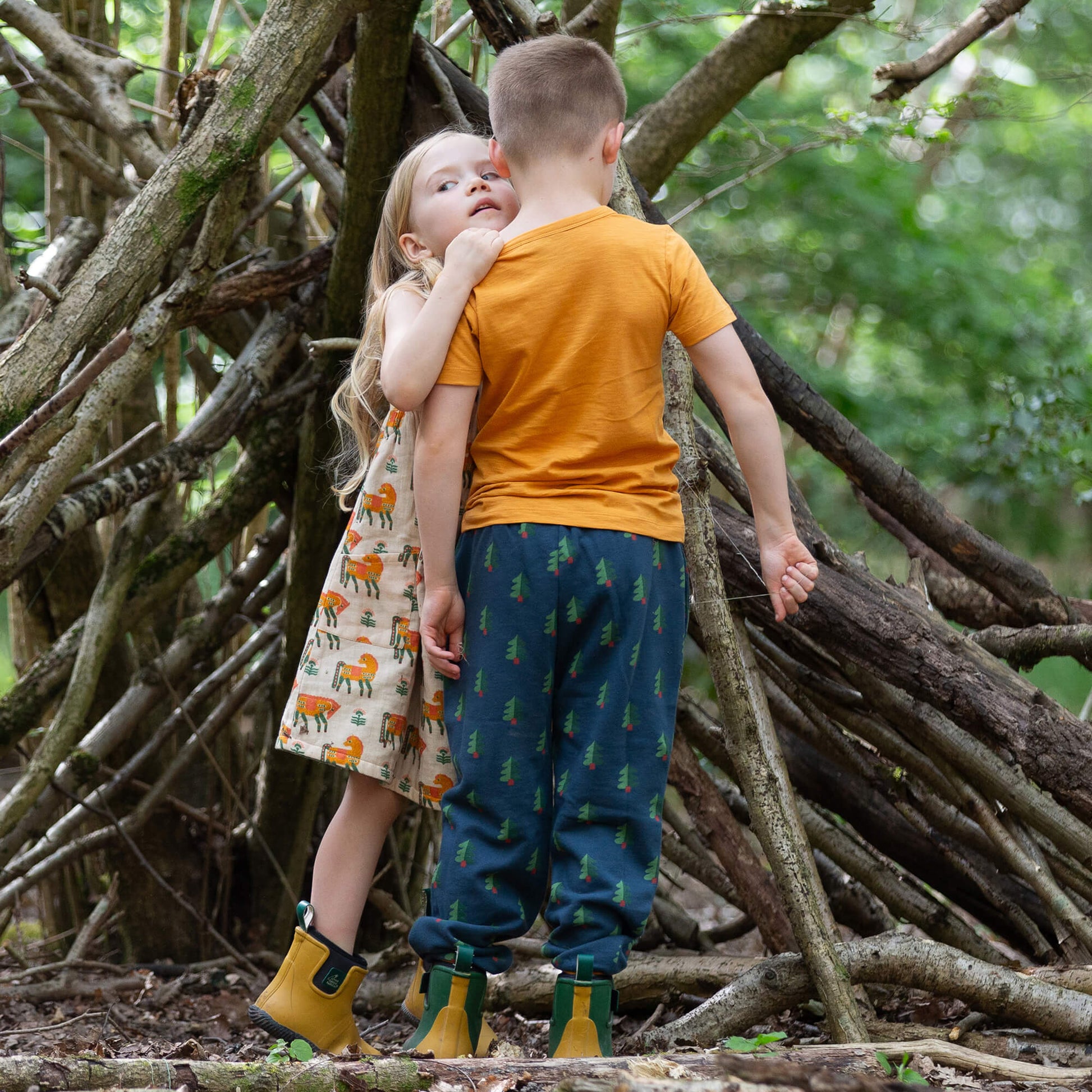 Green Wood Organic Cosy Joggers Green / 7-8y