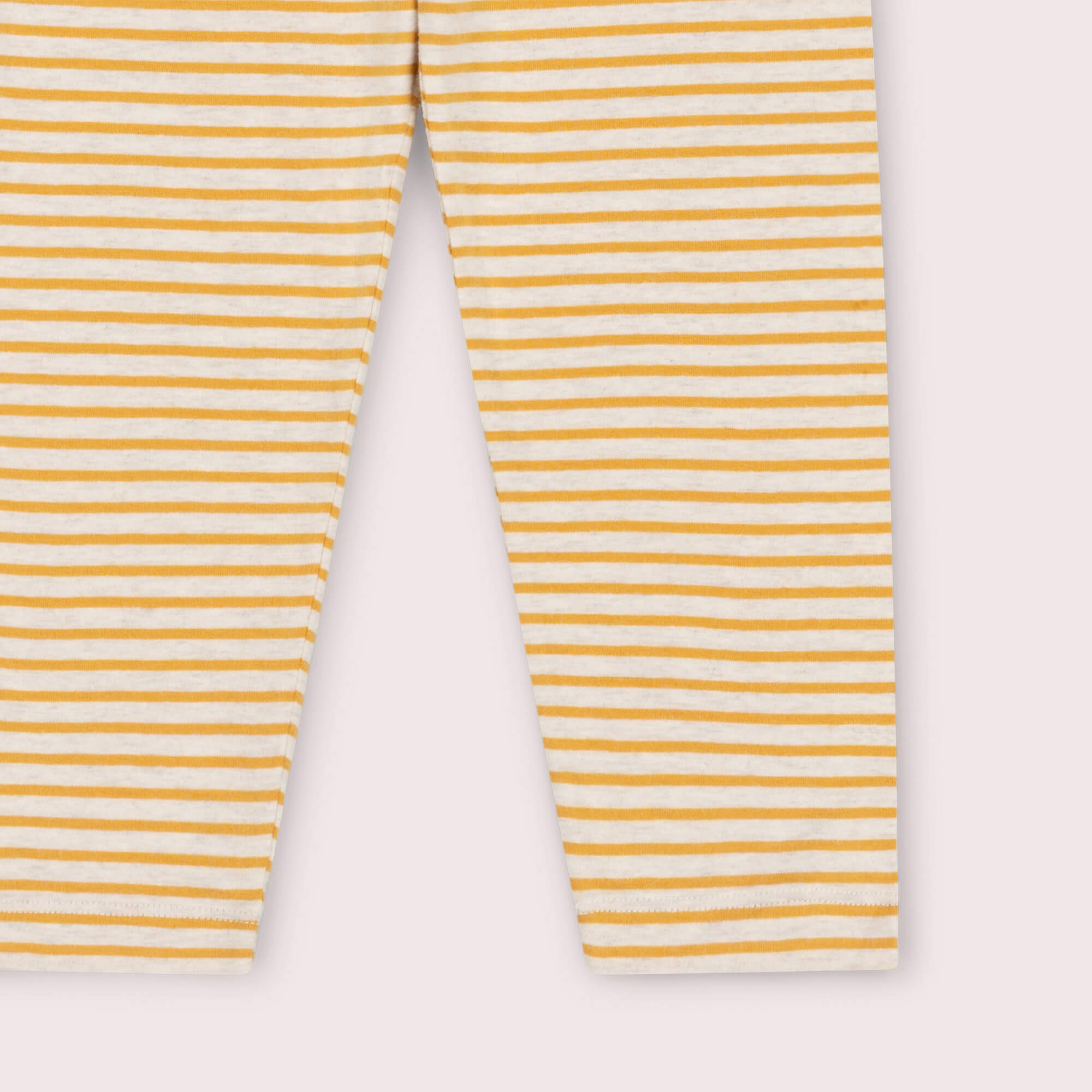 Yellow Striped Organic Leggings Gold / 7-8y
