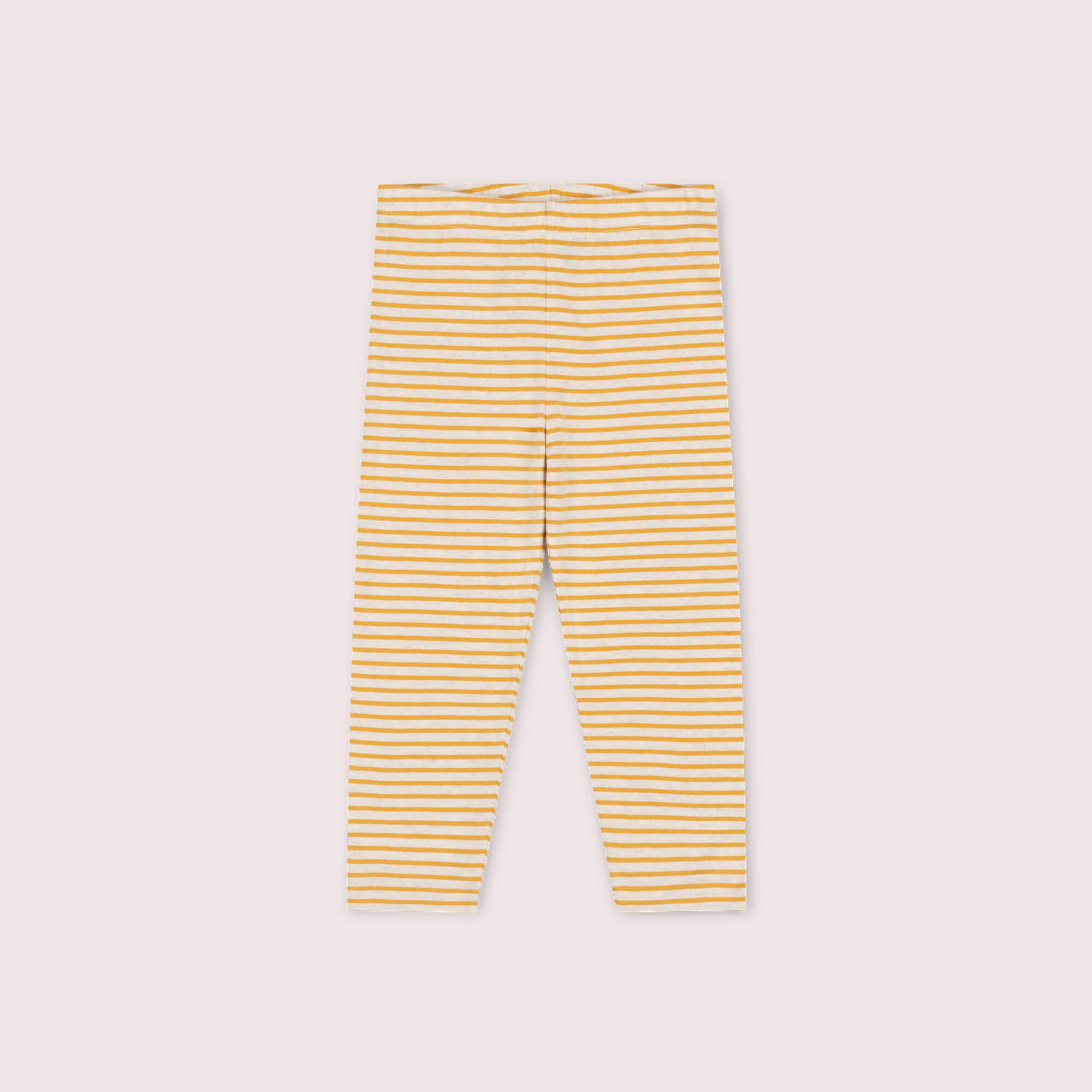 Yellow Striped Organic Leggings Gold / 7-8y