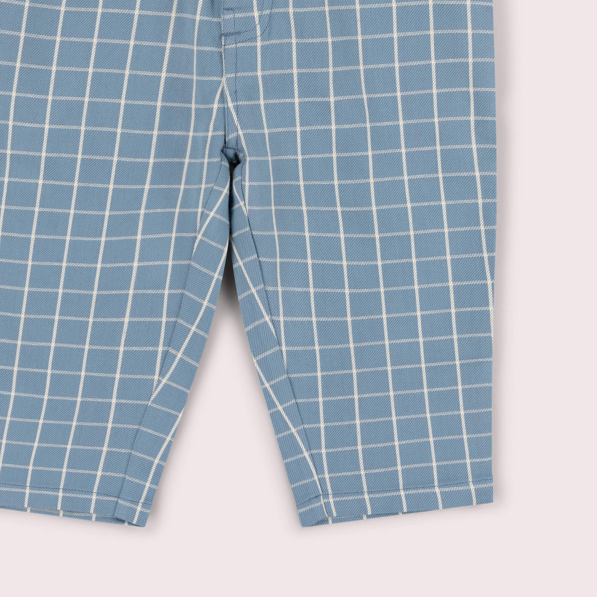 Lake Blue Check Pocket Trousers Blue / 7-8y