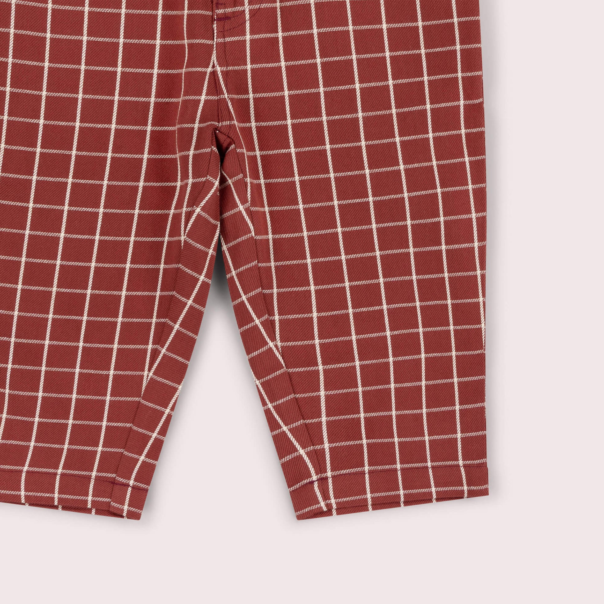 Ginger Check Pocket Trousers Orange / 7-8y