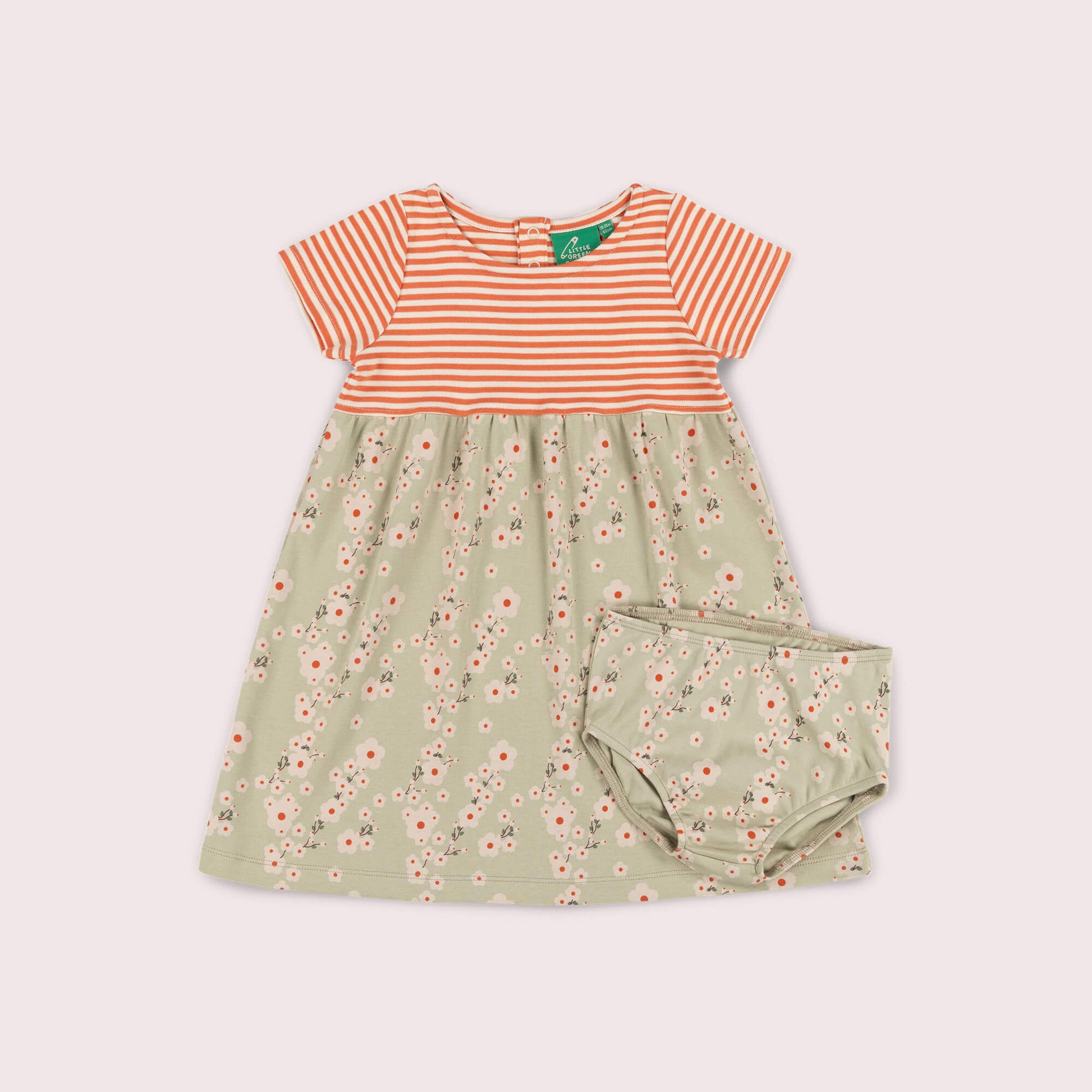 Blossom Easy Peasy Summer Dress Green / 4-5y
