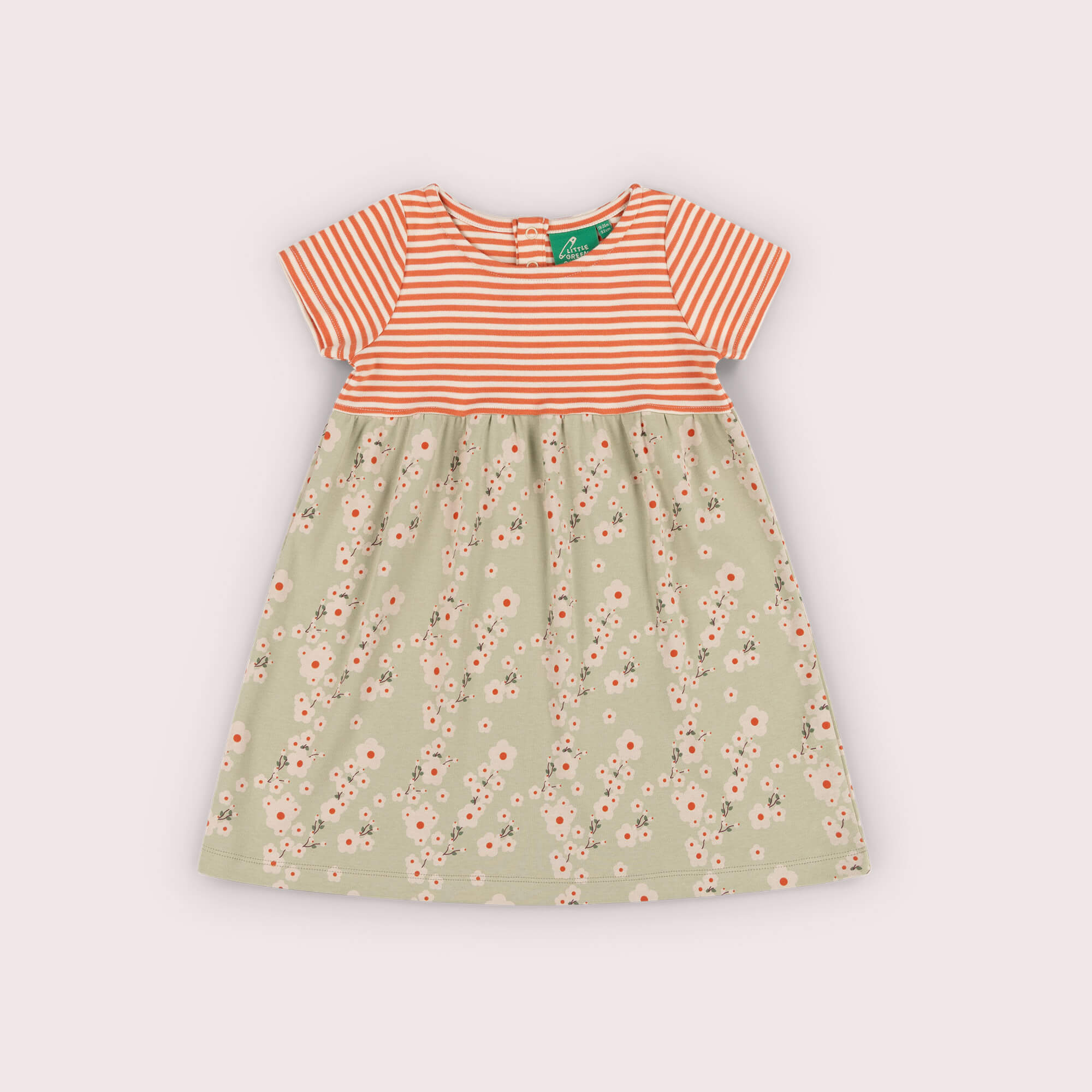 Blossom Easy Peasy Summer Dress Green / 4-5y
