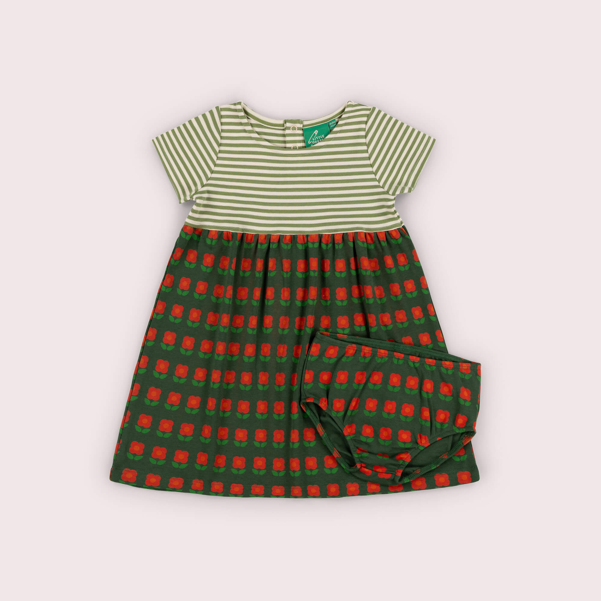 Tigerlily Flowers Easy Peasy Summer Dress Green / 4-5y