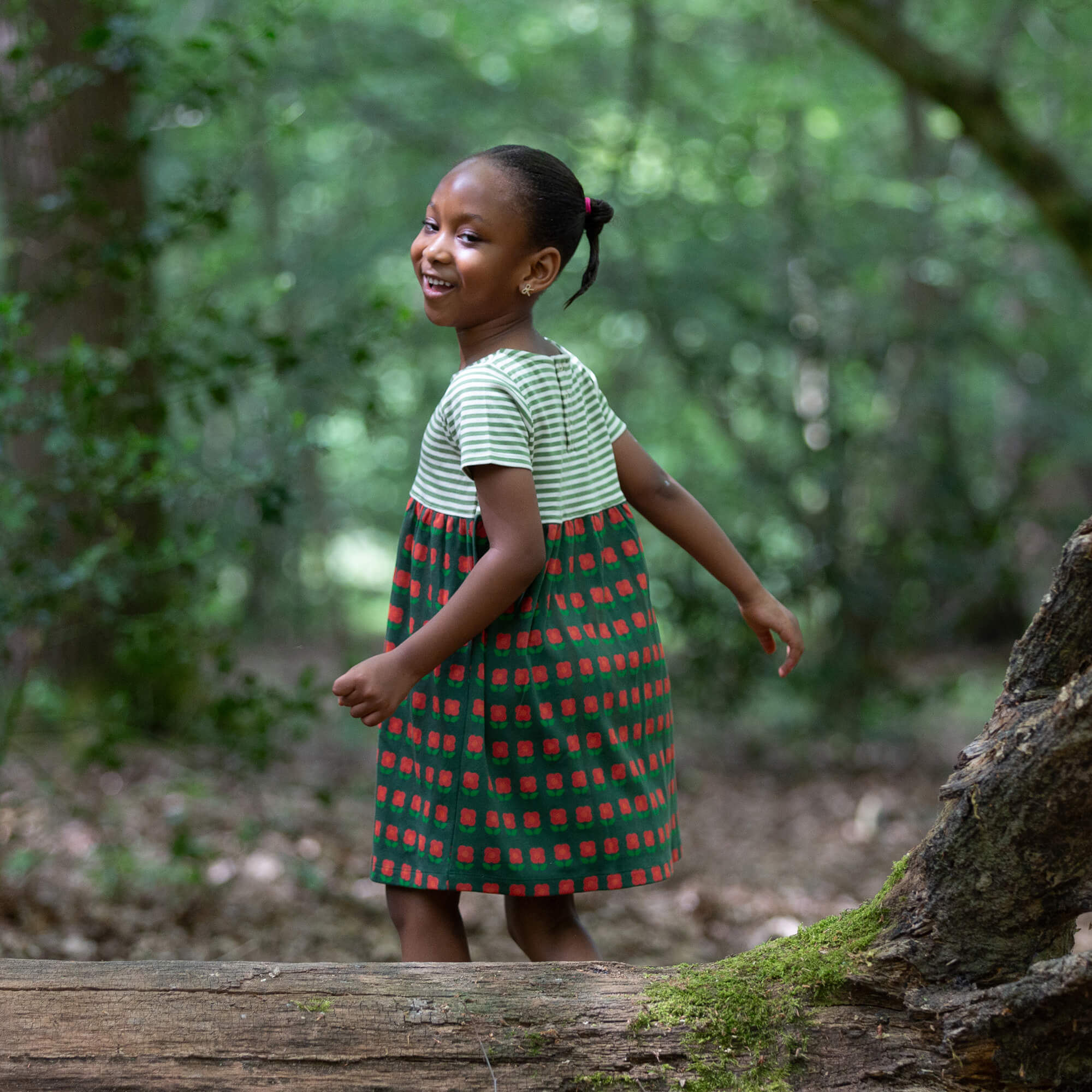 Tigerlily Flowers Easy Peasy Summer Dress Green / 4-5y