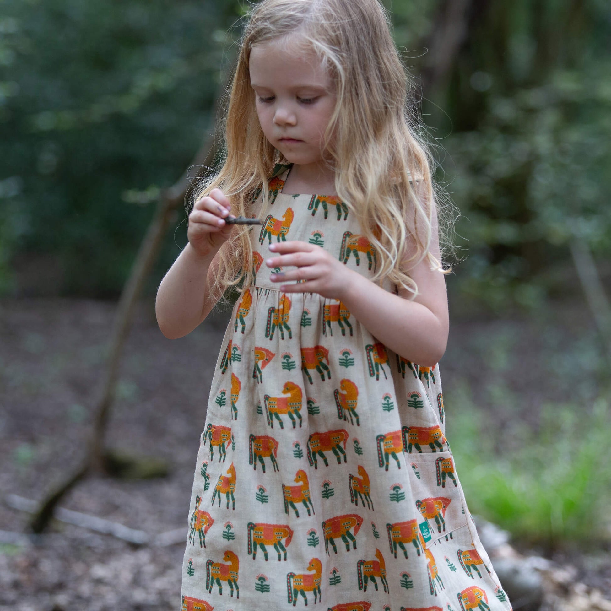 Wild Ponies Reversible Pinny Dress Multi / 7-8y