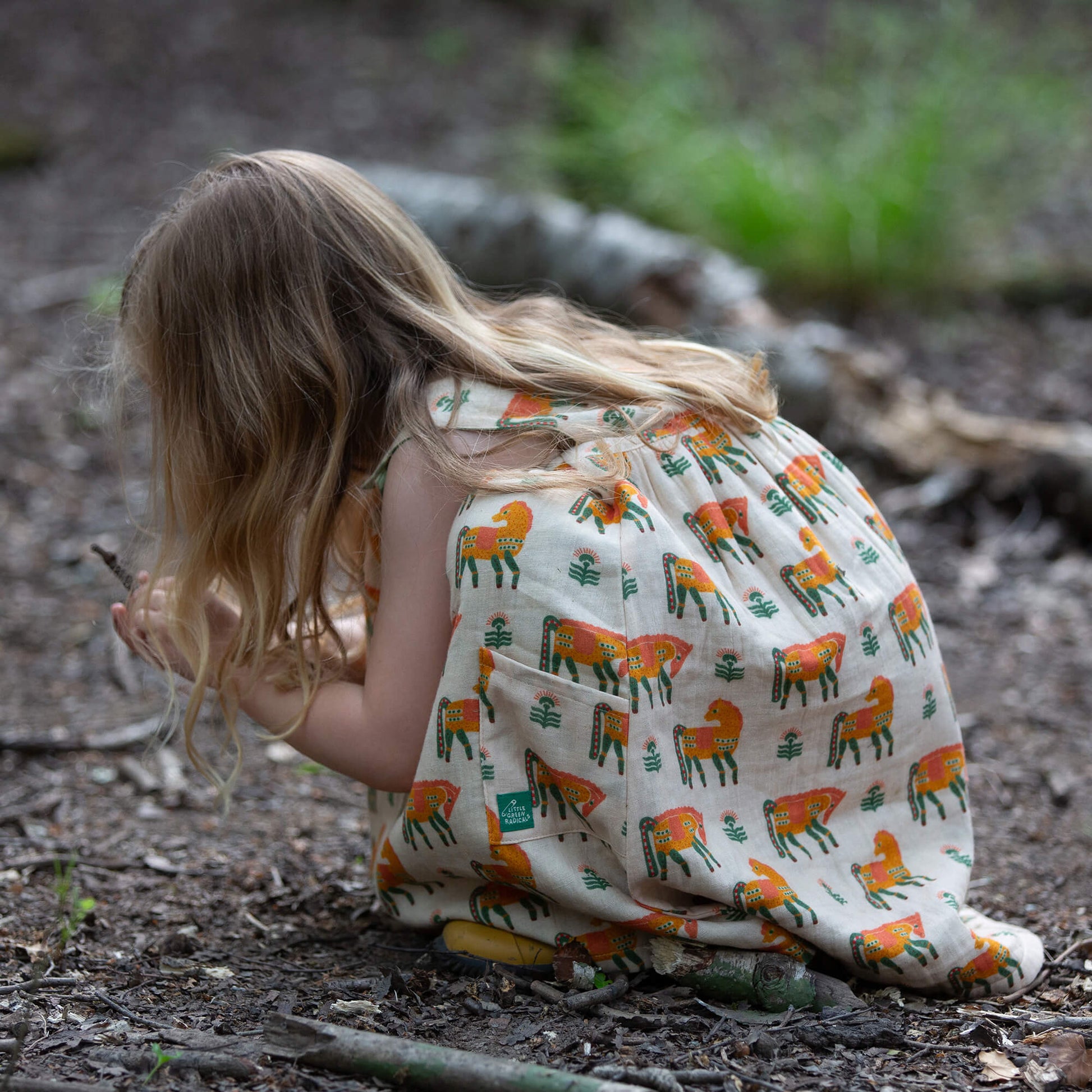Wild Ponies Reversible Pinny Dress Multi / 7-8y