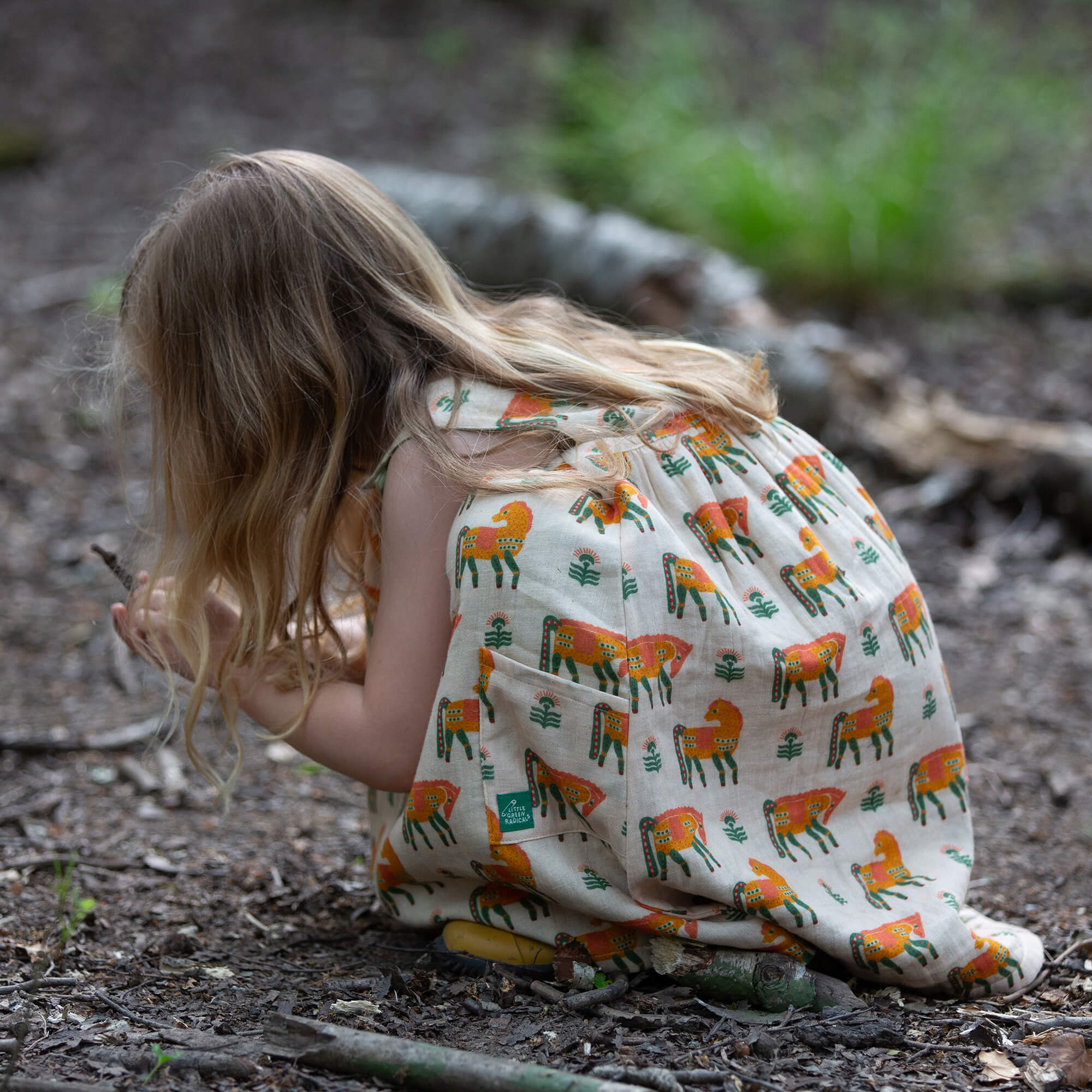 Wild Ponies Reversible Pinny Dress Multi / 7-8y