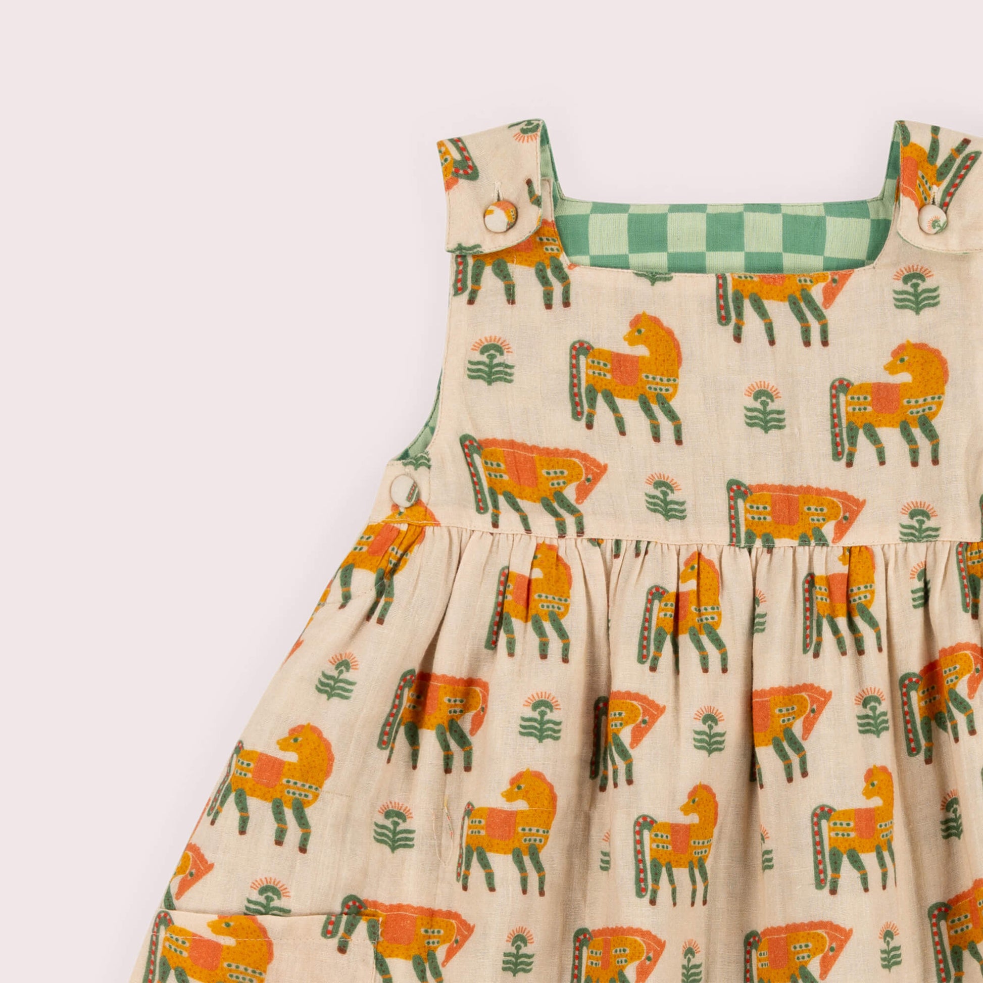 Wild Ponies Reversible Pinny Dress Multi / 7-8y