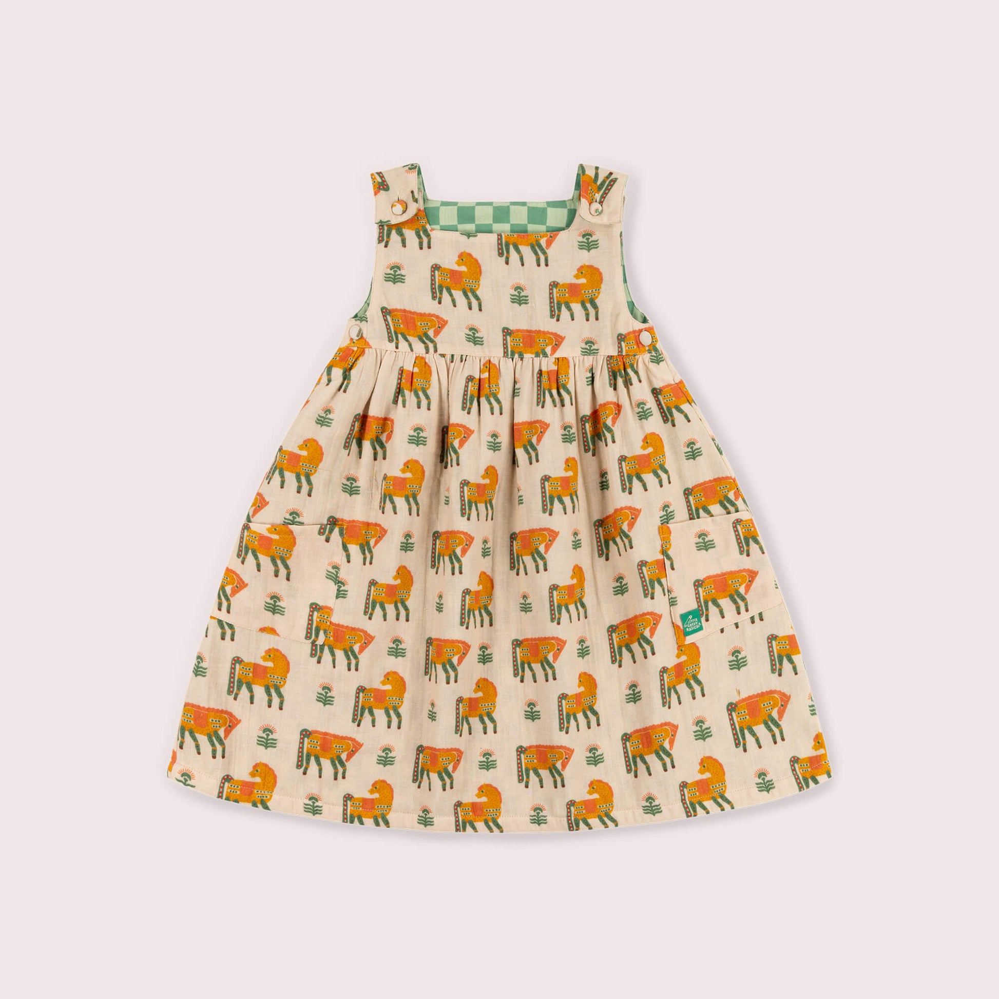 Wild Ponies Reversible Pinny Dress Multi / 7-8y