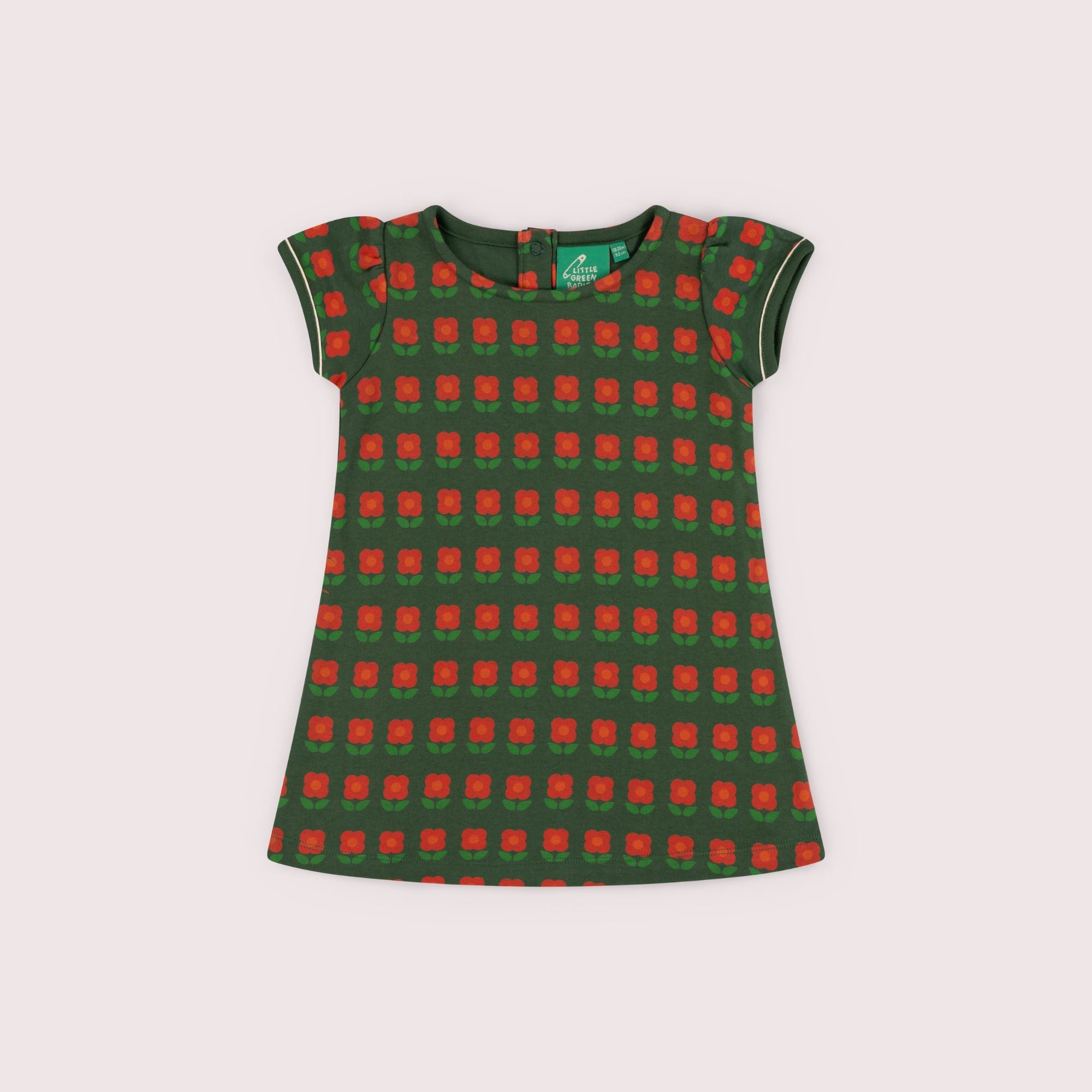 Tigerlily Flowers Boat Neck Tunic Dress