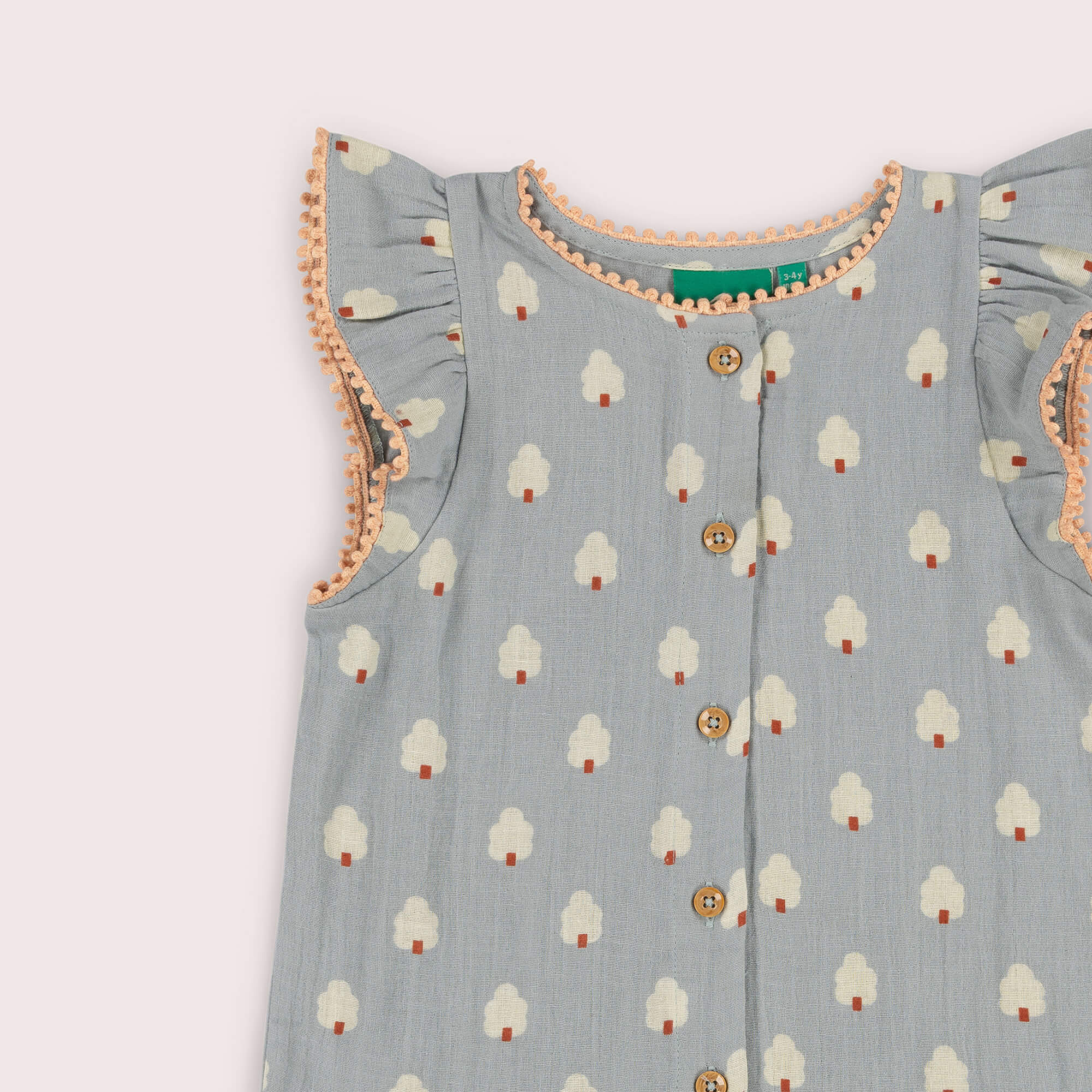 Silver Forest Dropped Waist Dress Blue / 7-8y