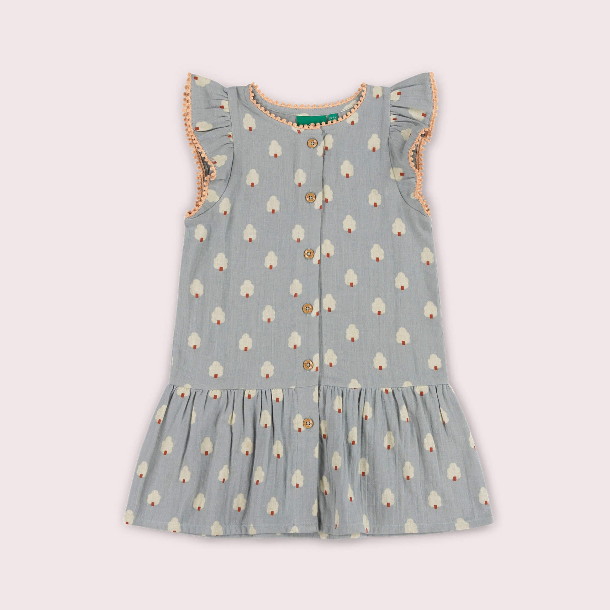 Silver Forest Dropped Waist Dress Blue / 7-8y