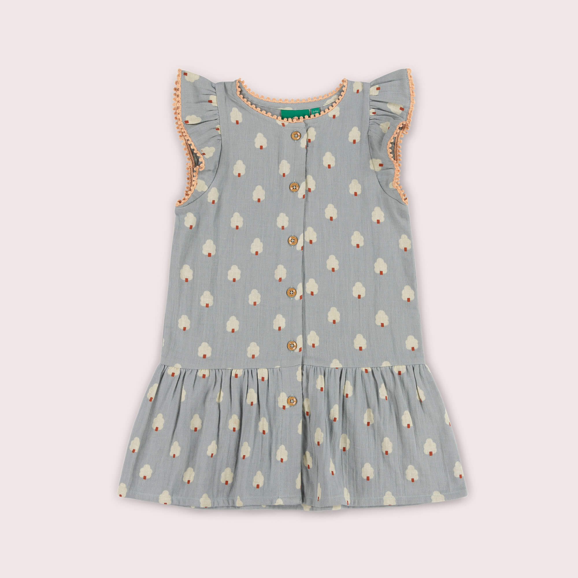 Silver Forest Dropped Waist Dress Blue / 7-8y