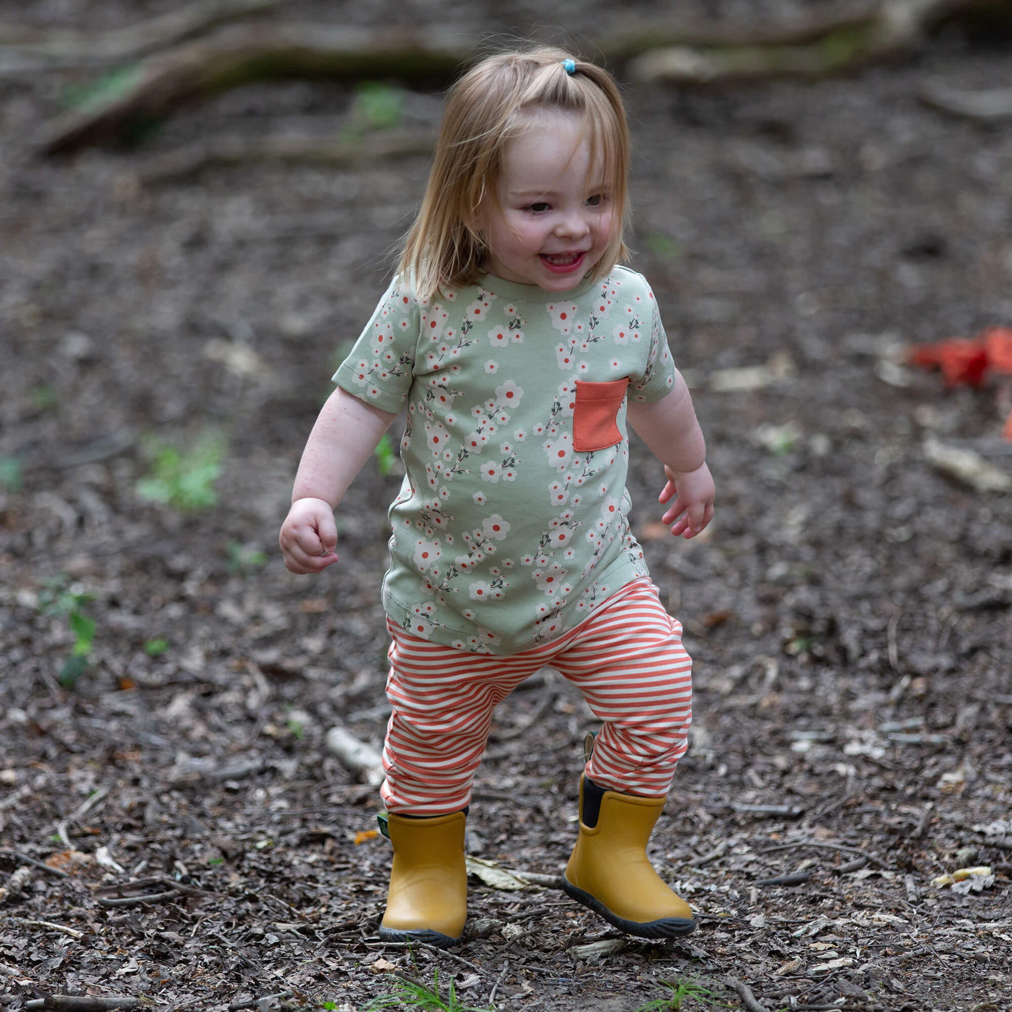 Blossom Organic T Shirt & Jogger Playset Green / 4-5y