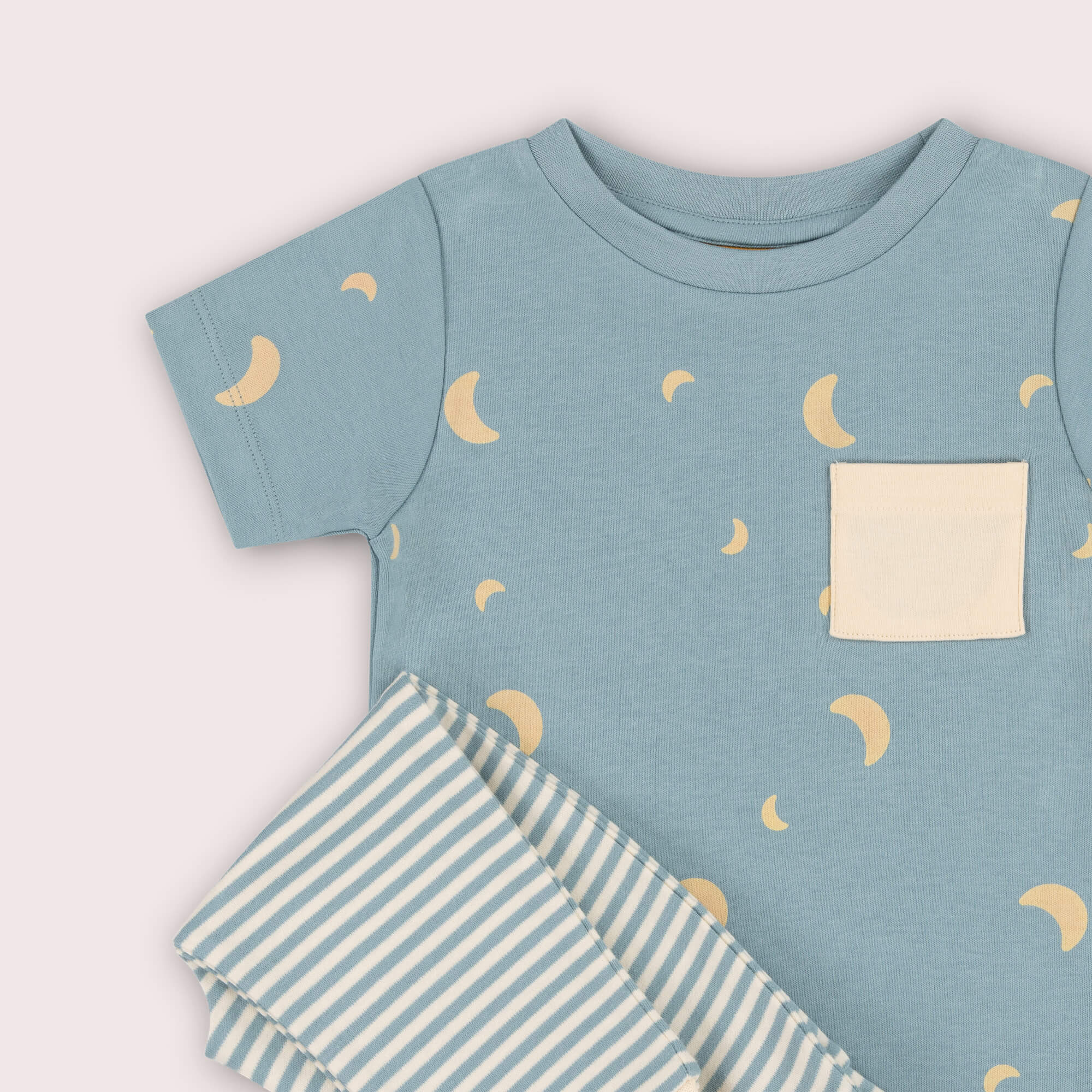 Dusk Organic T Shirt & Jogger Playset Blue / 4-5y