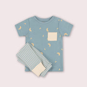 Dusk Organic T Shirt & Jogger Playset Blue / 4-5y