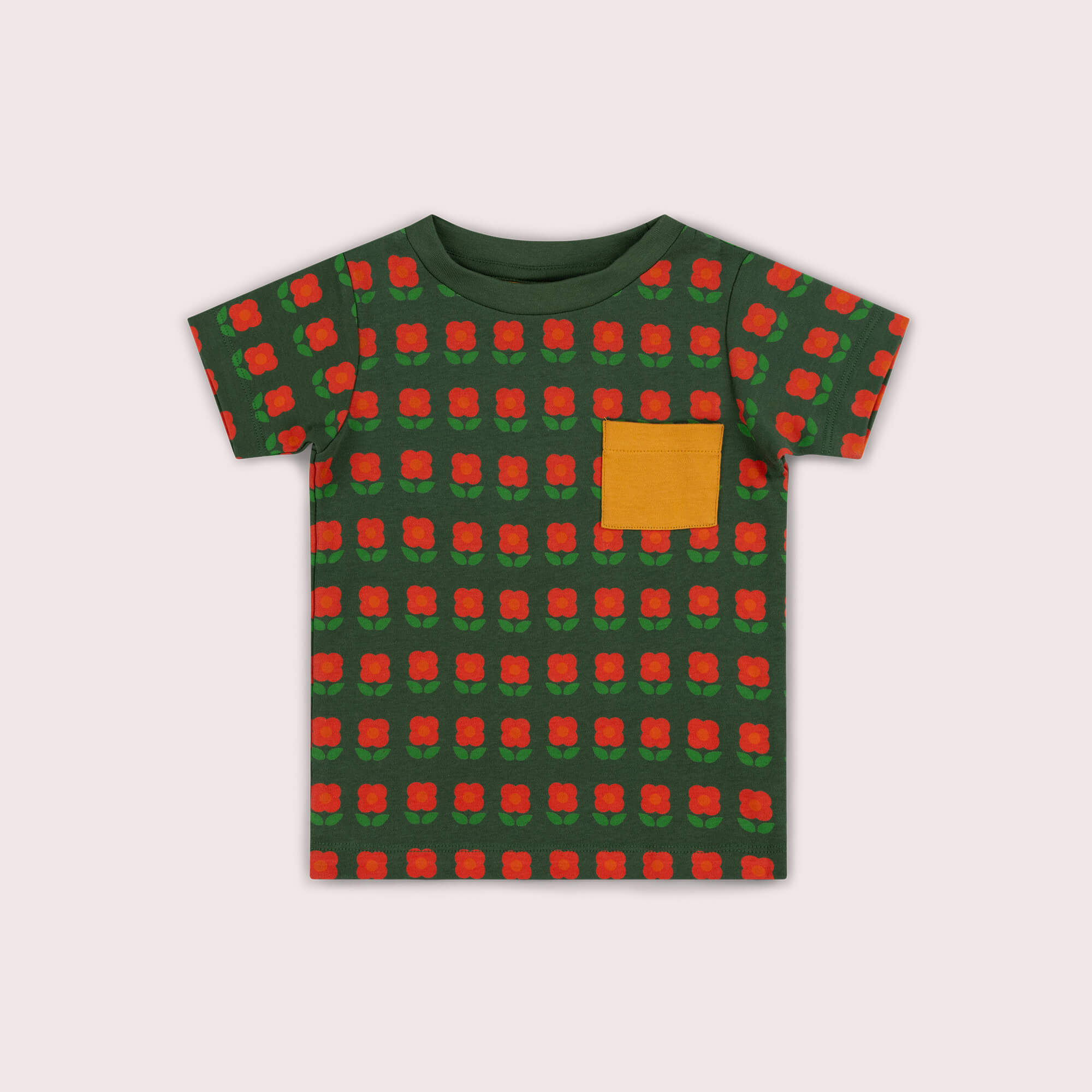 Tigerlily Flowers Organic T Shirt & Jogger Playset Green / 4-5y