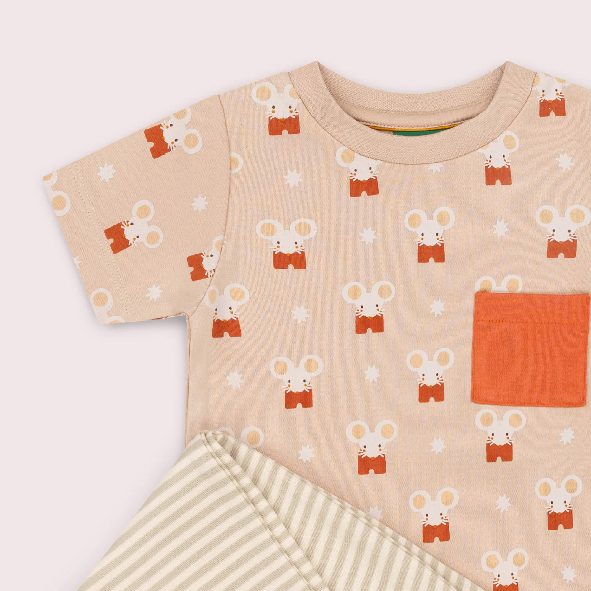 Little Mouse Organic T Shirt & Jogger Playset Pink / 4-5y