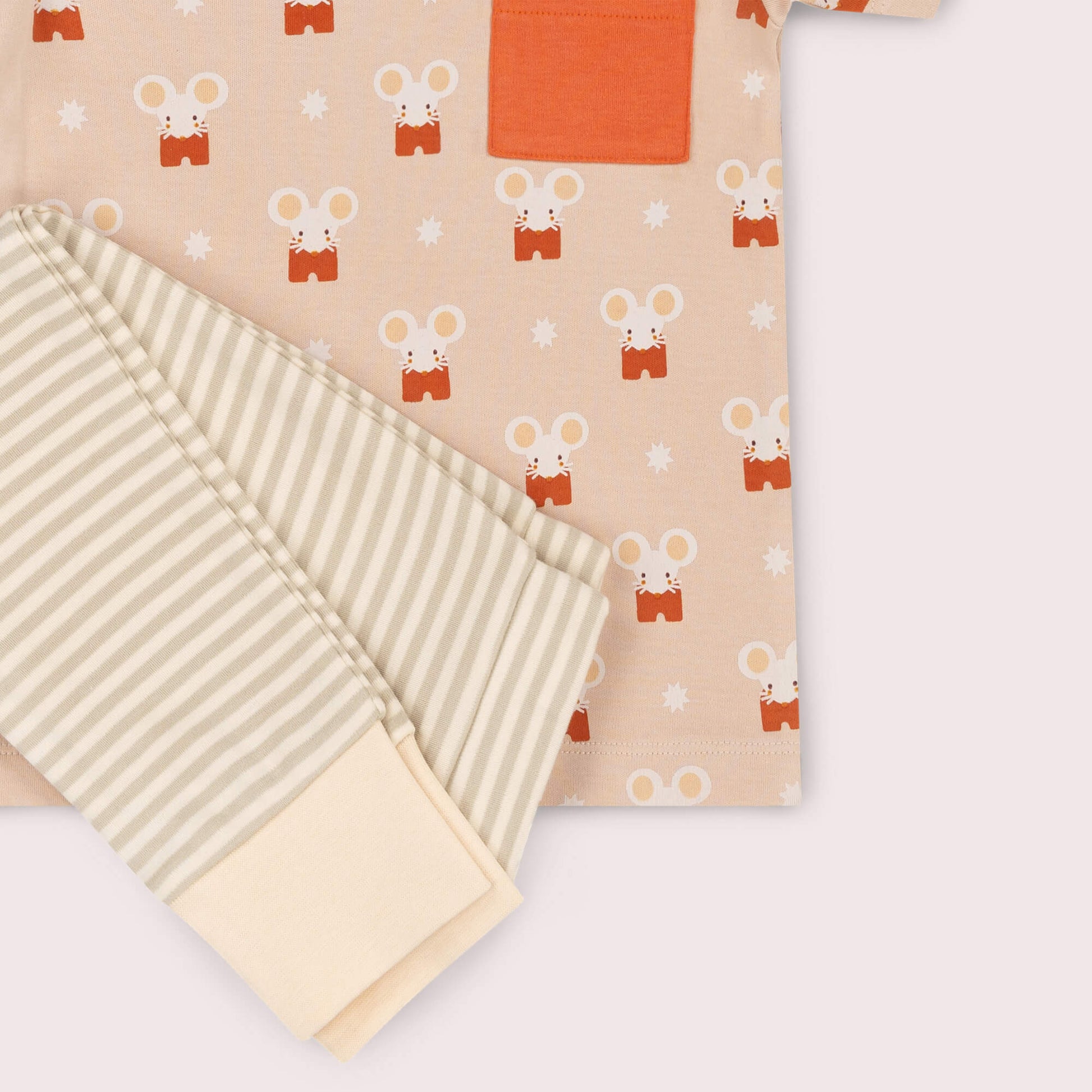 Little Mouse Organic T Shirt & Jogger Playset Pink / 4-5y