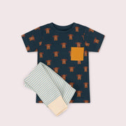 Paws Organic T Shirt & Jogger Playset Blue / 4-5y