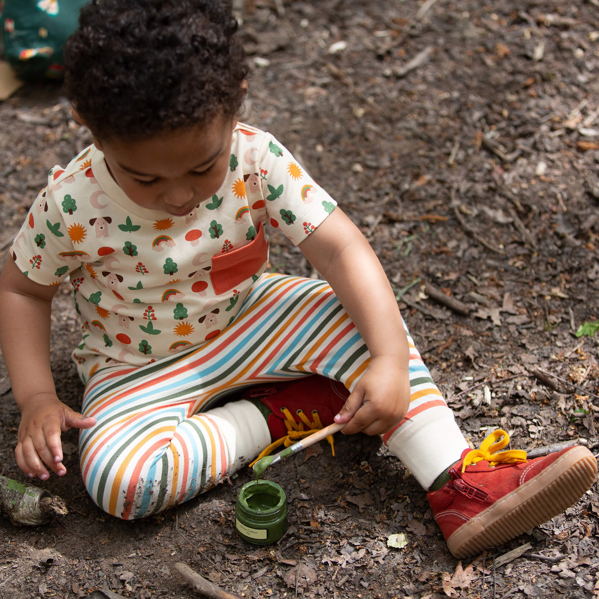 Nature Days Organic T Shirt & Jogger Playset Multi / 4-5y