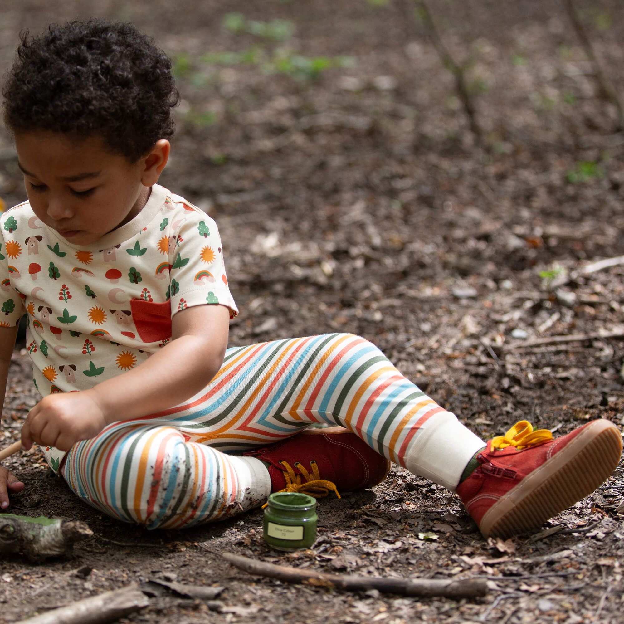 Nature Days Organic T Shirt & Jogger Playset Multi / 4-5y
