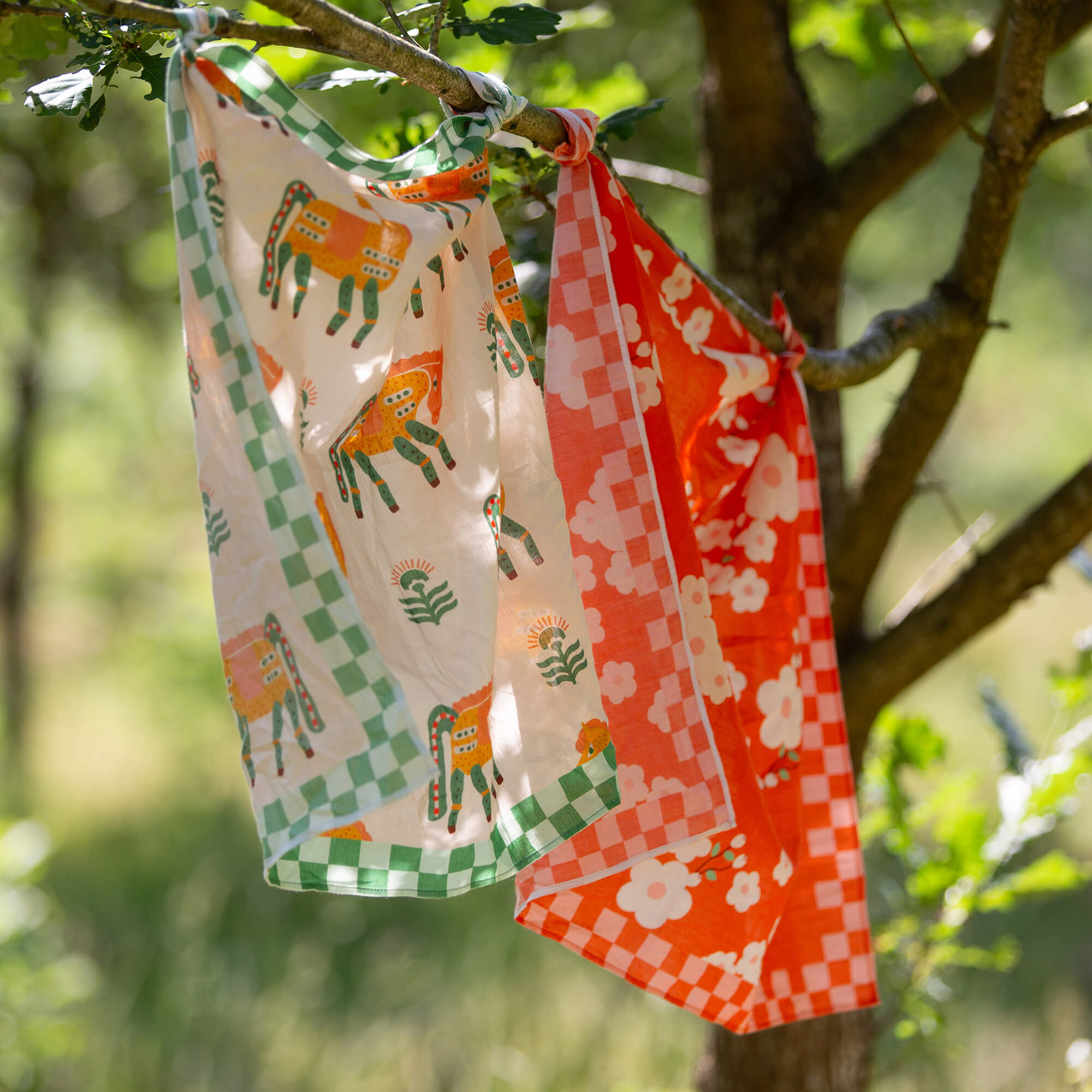 Blossom Organic Cotton Scarf Multi / One Size