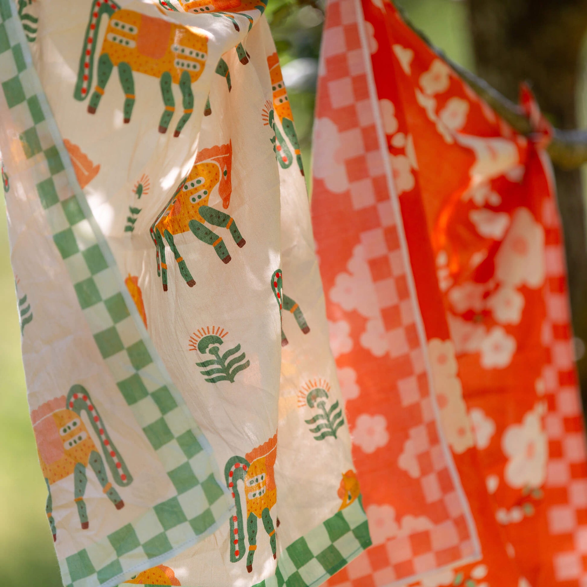 Wild Ponies Organic Cotton Scarf Multi / One Size