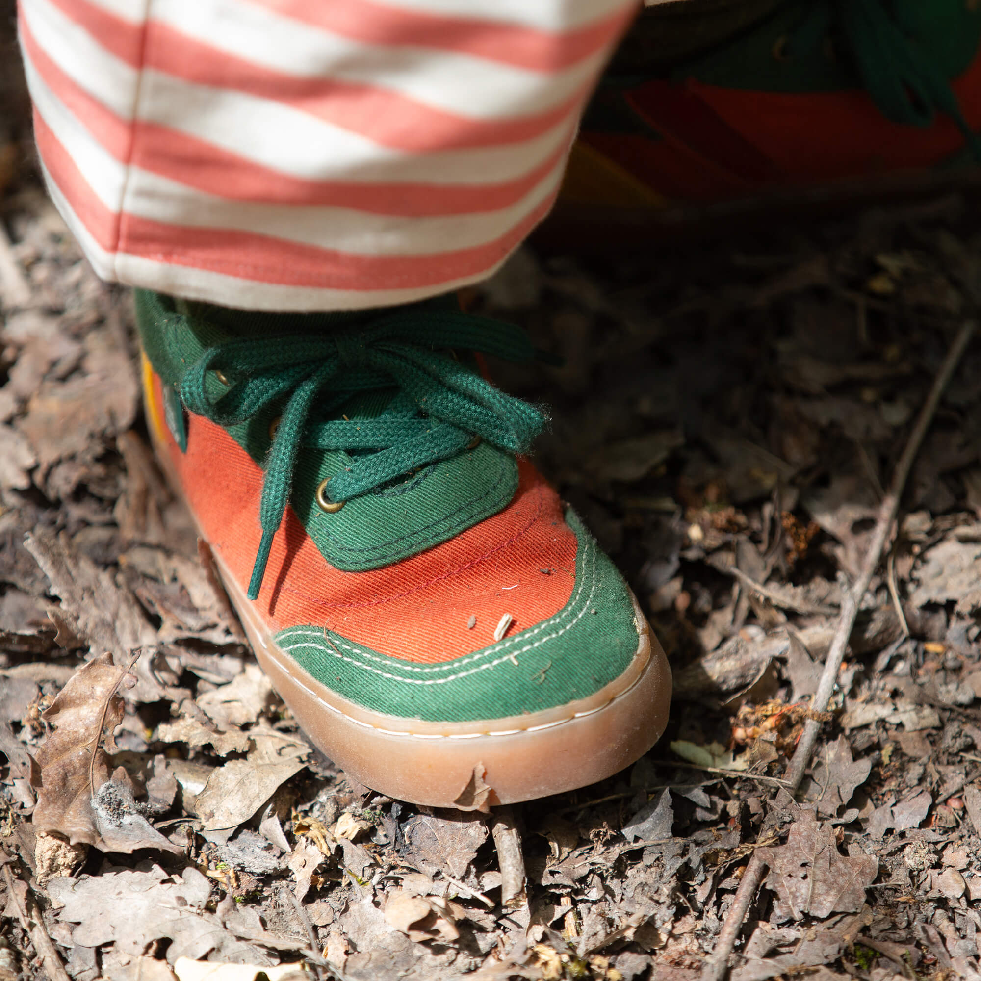 Red Colour Block Canvas Shoes Multi / UK 13/EU 32/USA 1