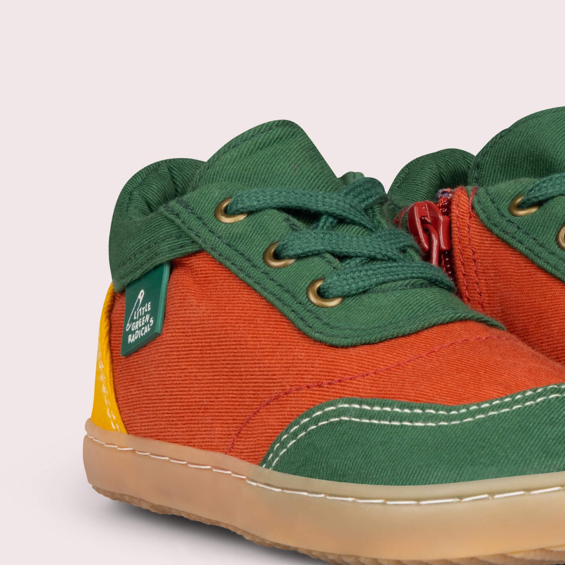 Red Colour Block Canvas Shoes Multi / UK 13/EU 32/USA 1