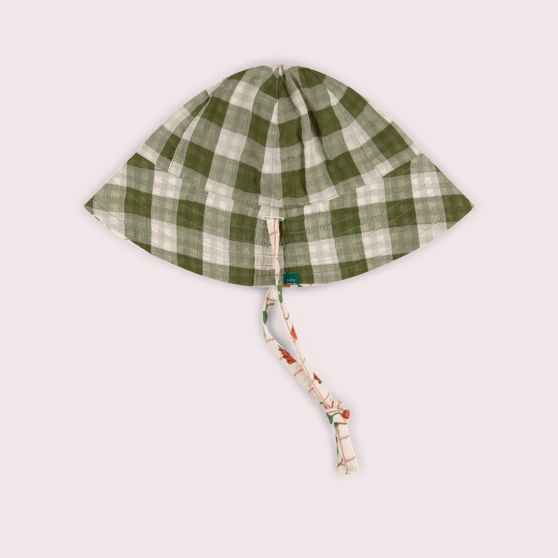 Cream Wild Poppies Reversible Sunhat Cream / 5-8y