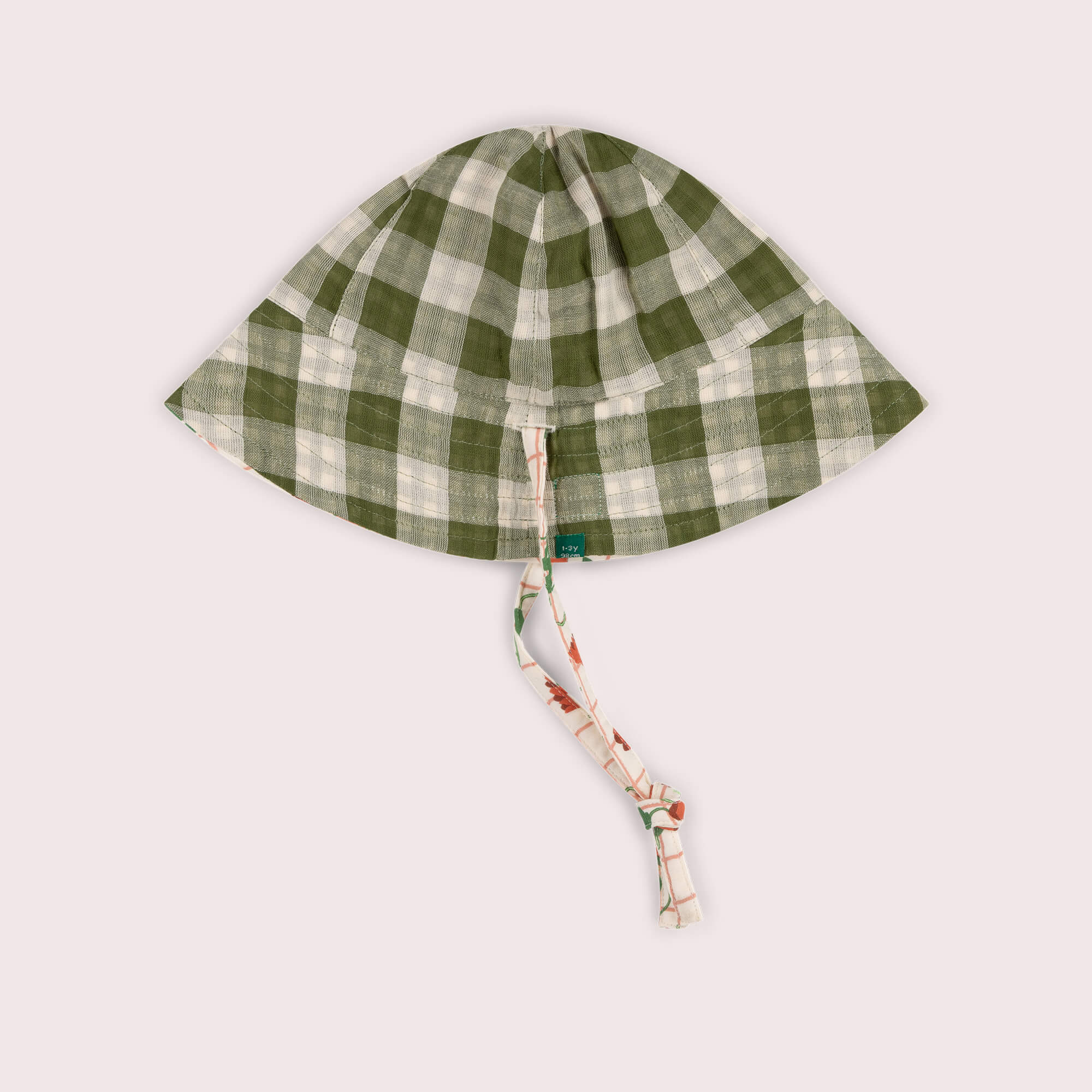 Cream Wild Poppies Reversible Sunhat Cream / 5-8y